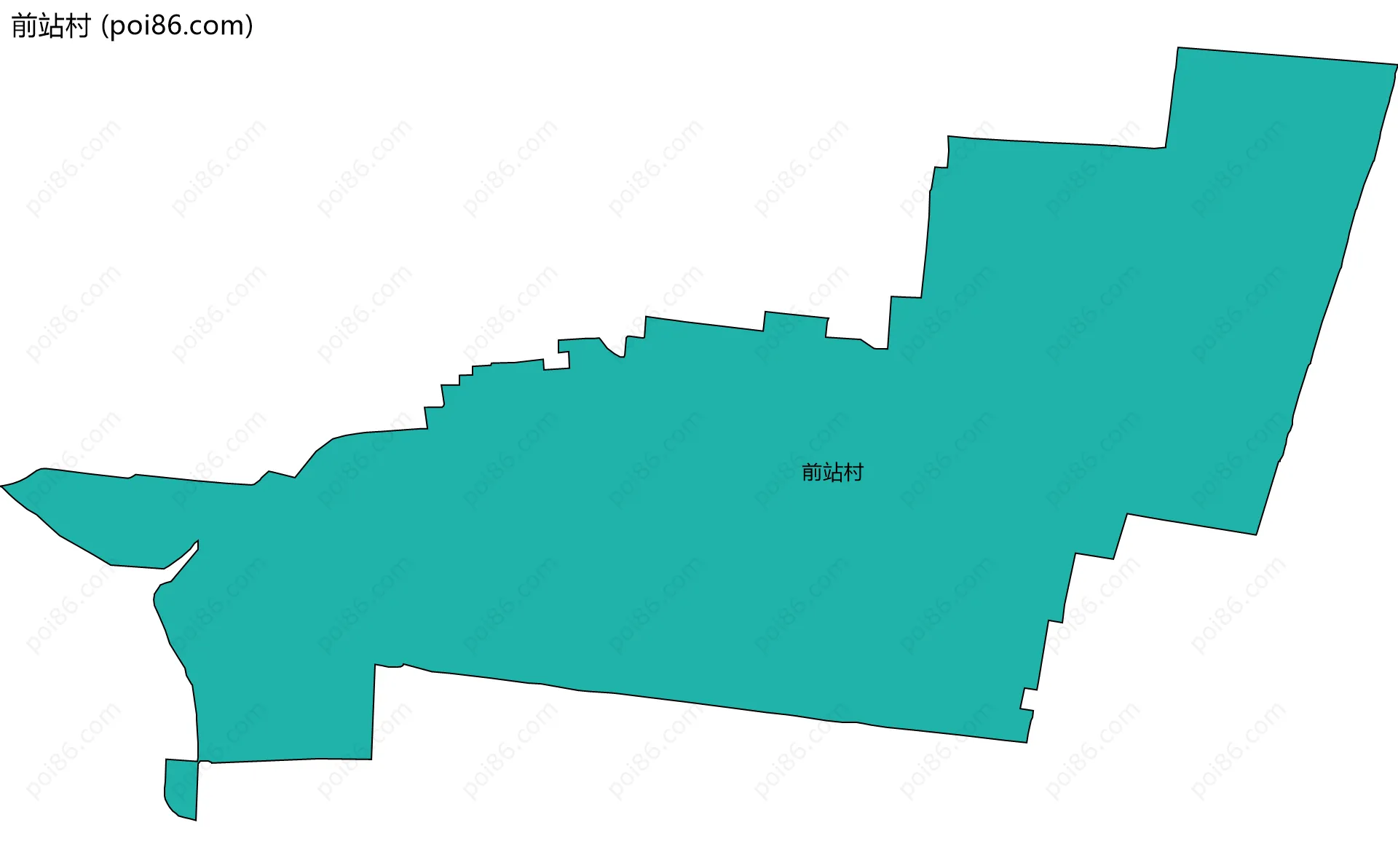 前站村边界地图
