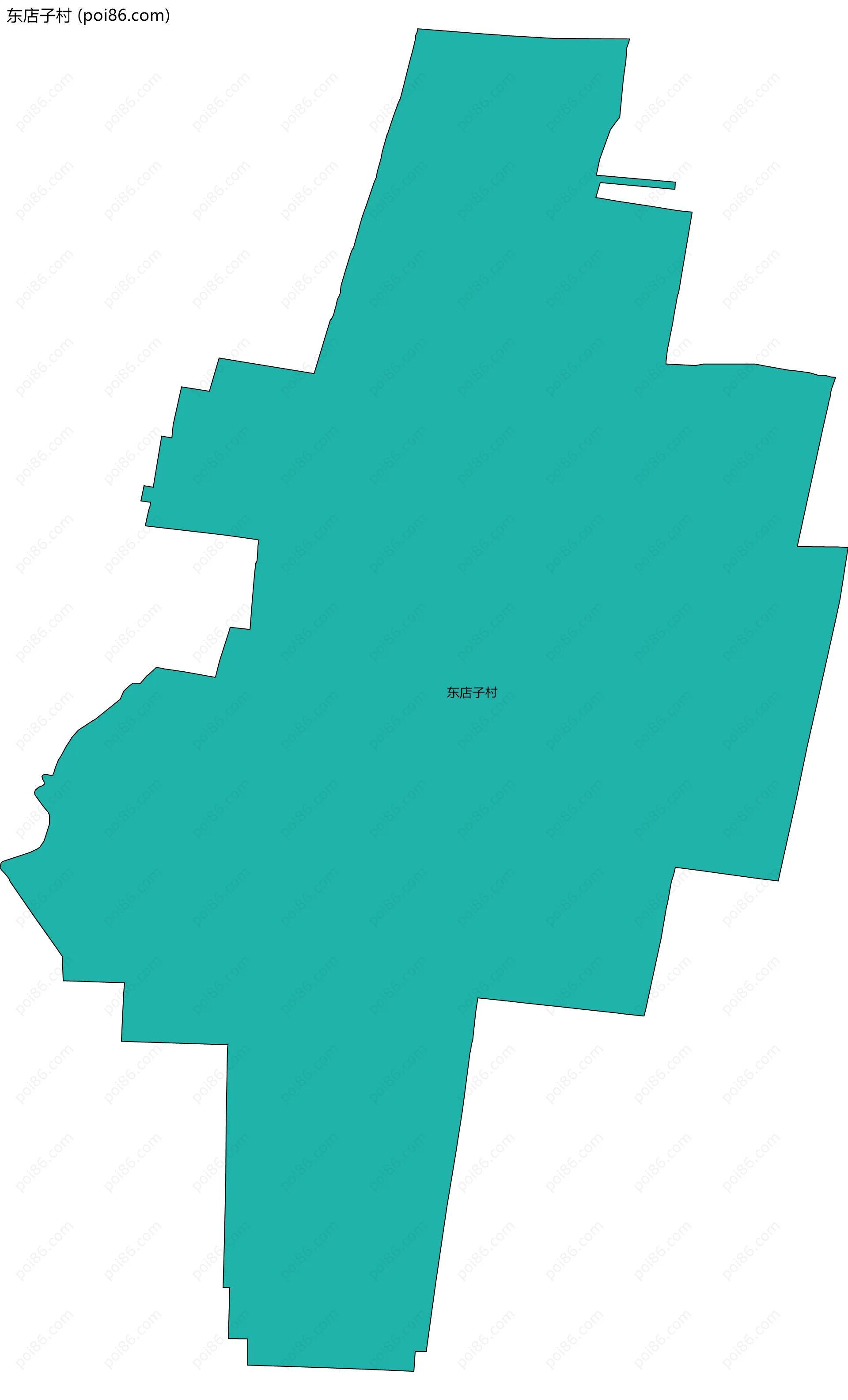 东店子村边界地图