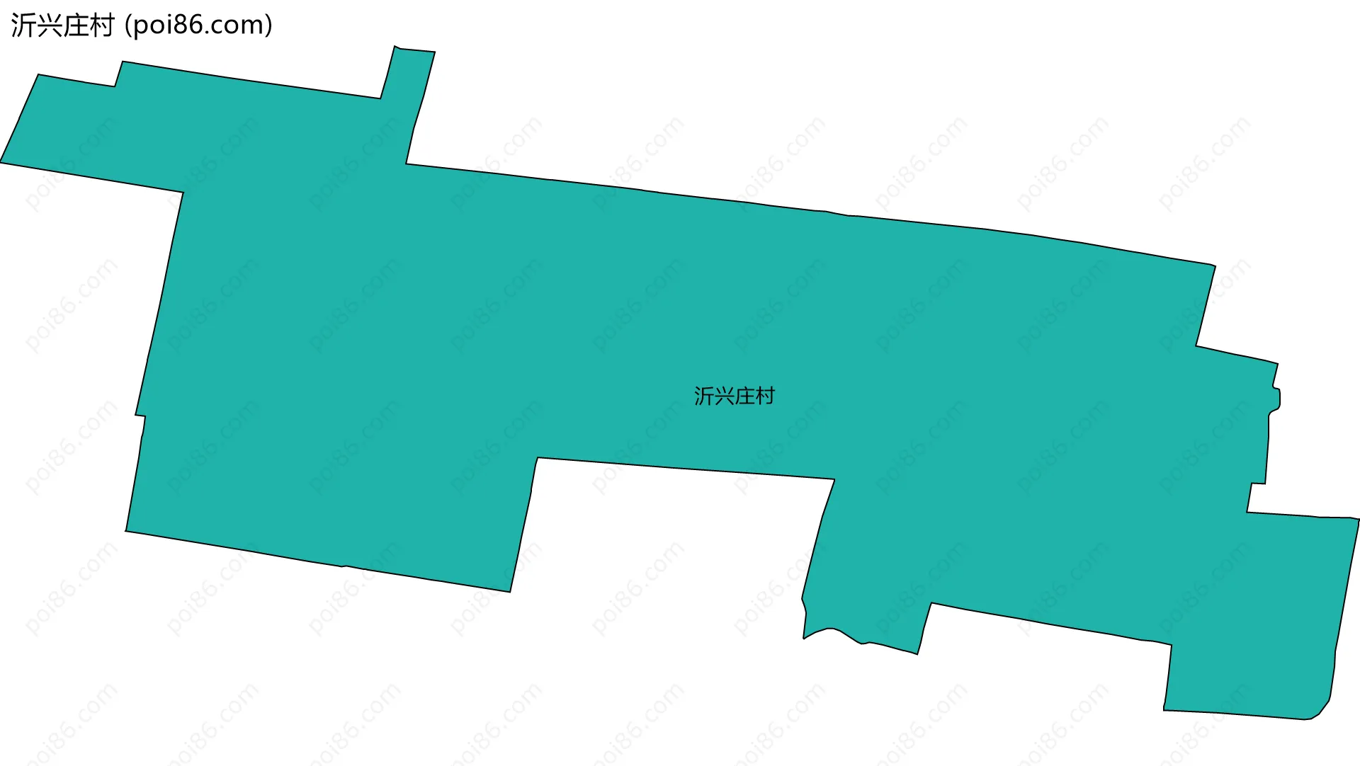 沂兴庄村边界地图