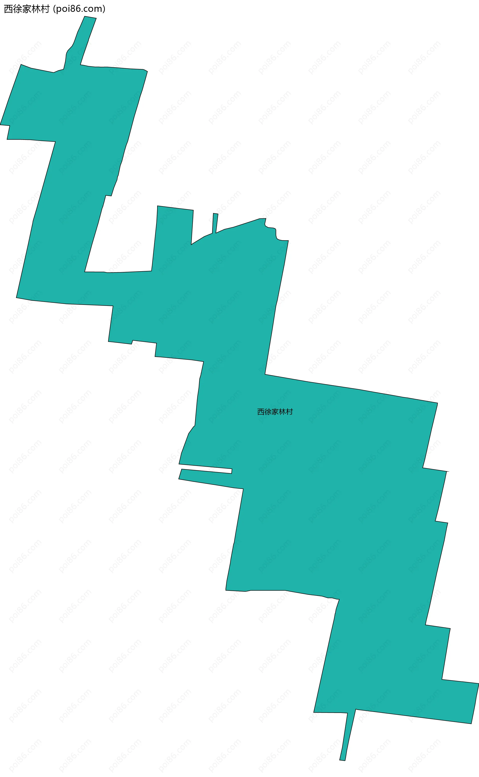 西徐家林村边界地图