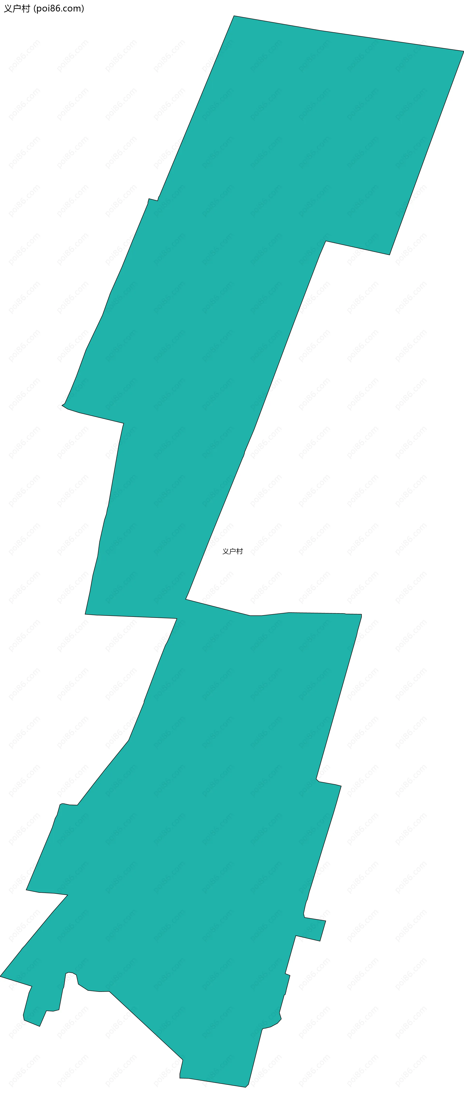 义户村边界地图