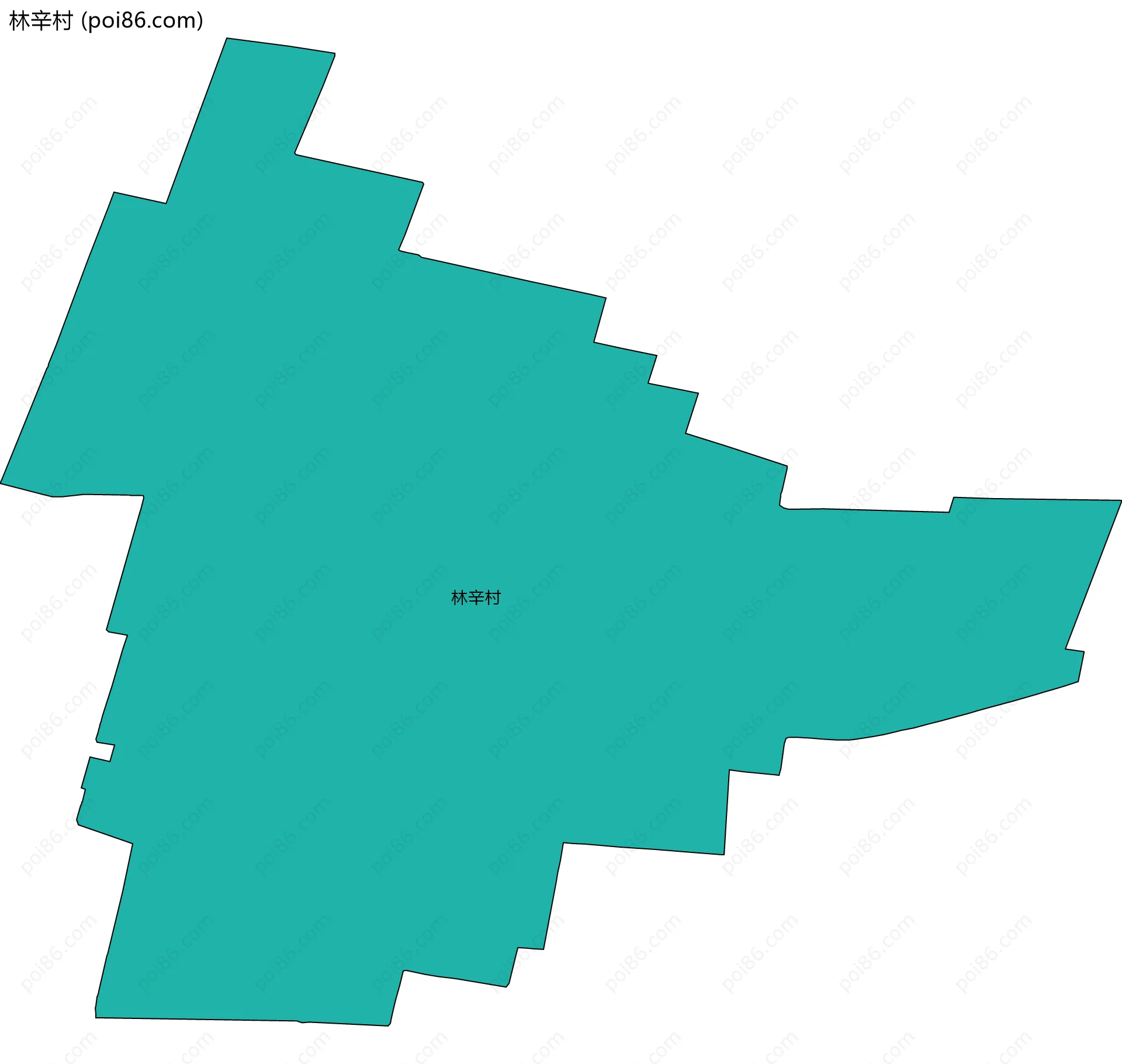 林辛村边界地图