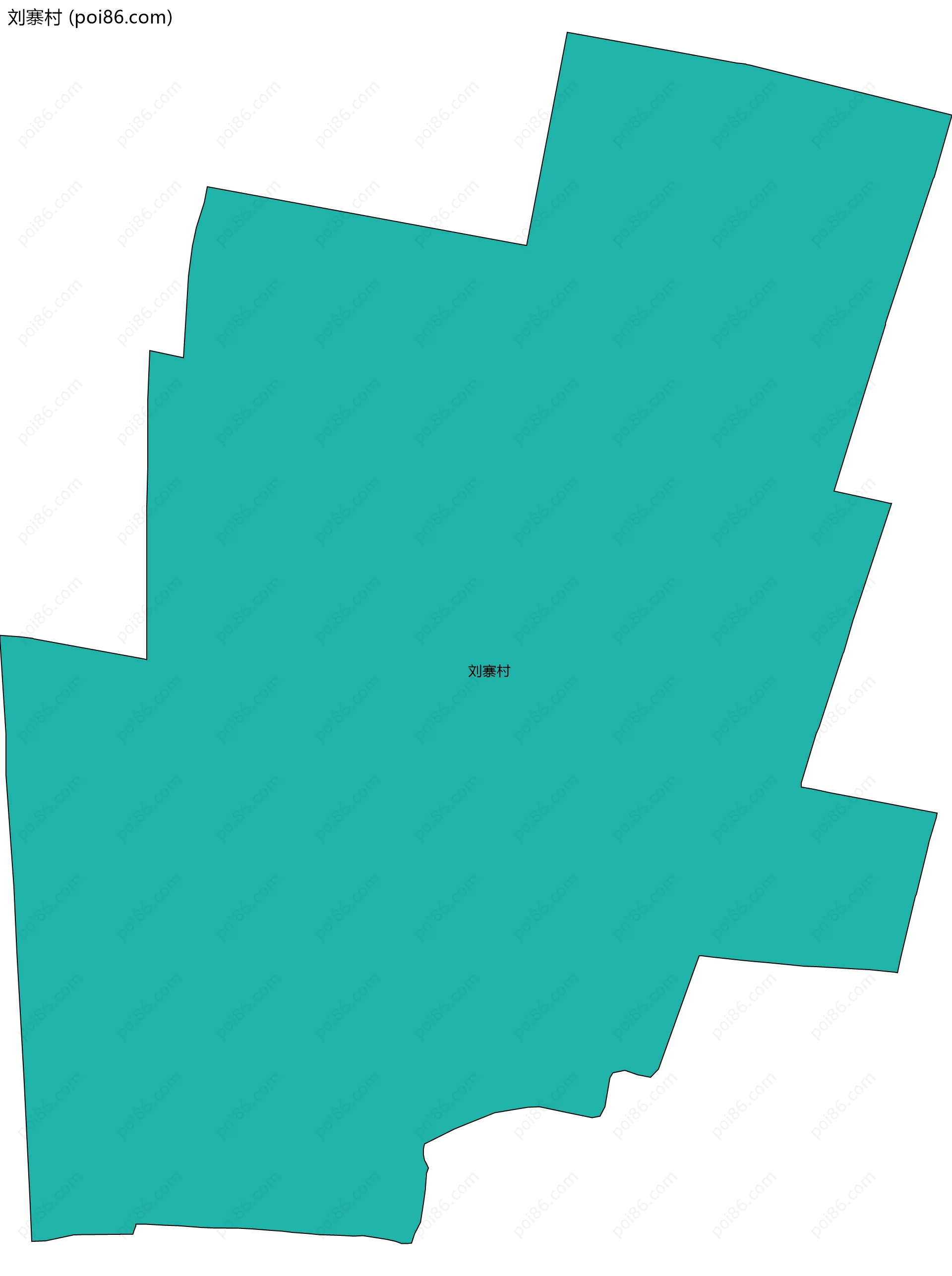 刘寨村边界地图