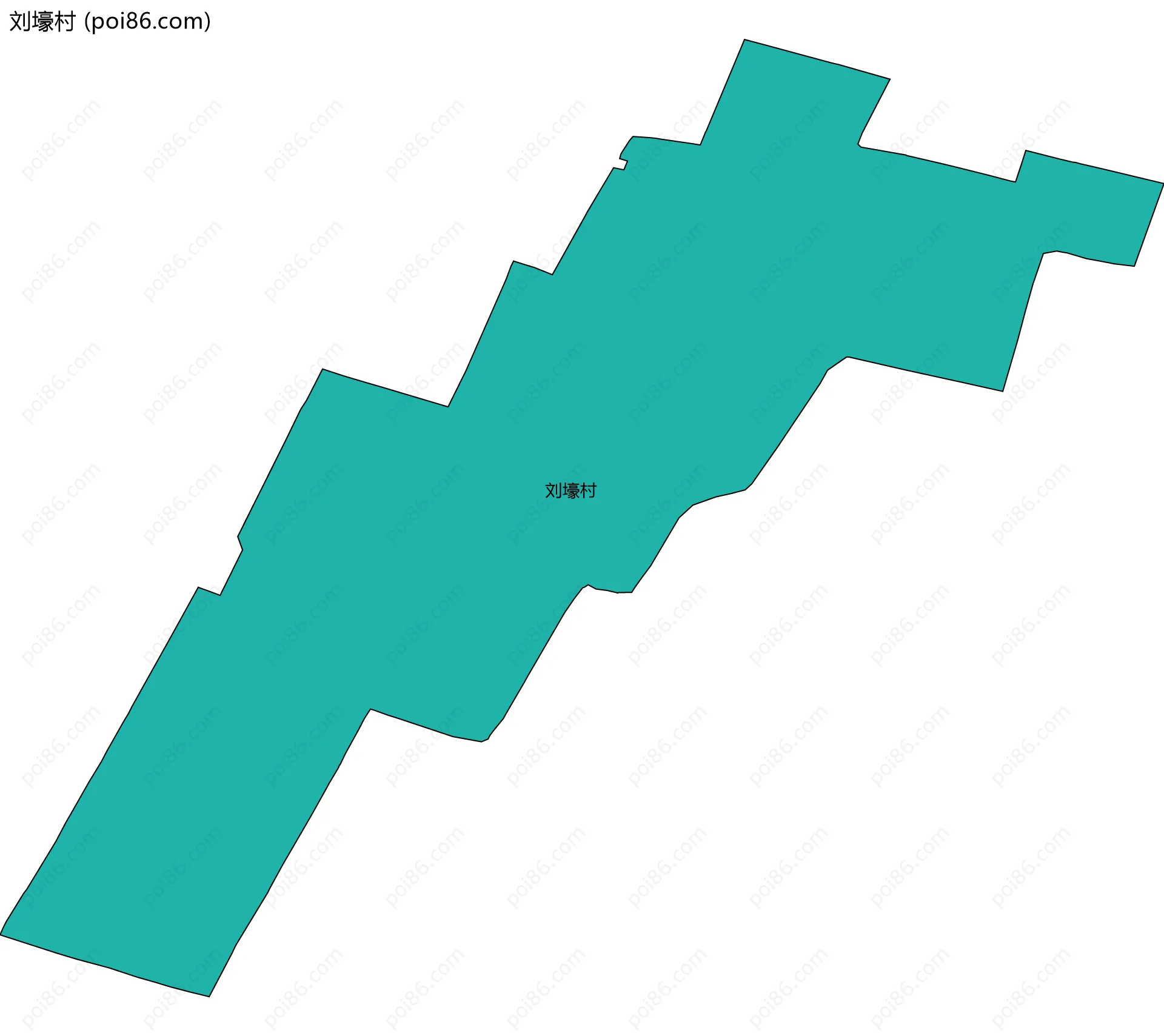 刘壕村边界地图