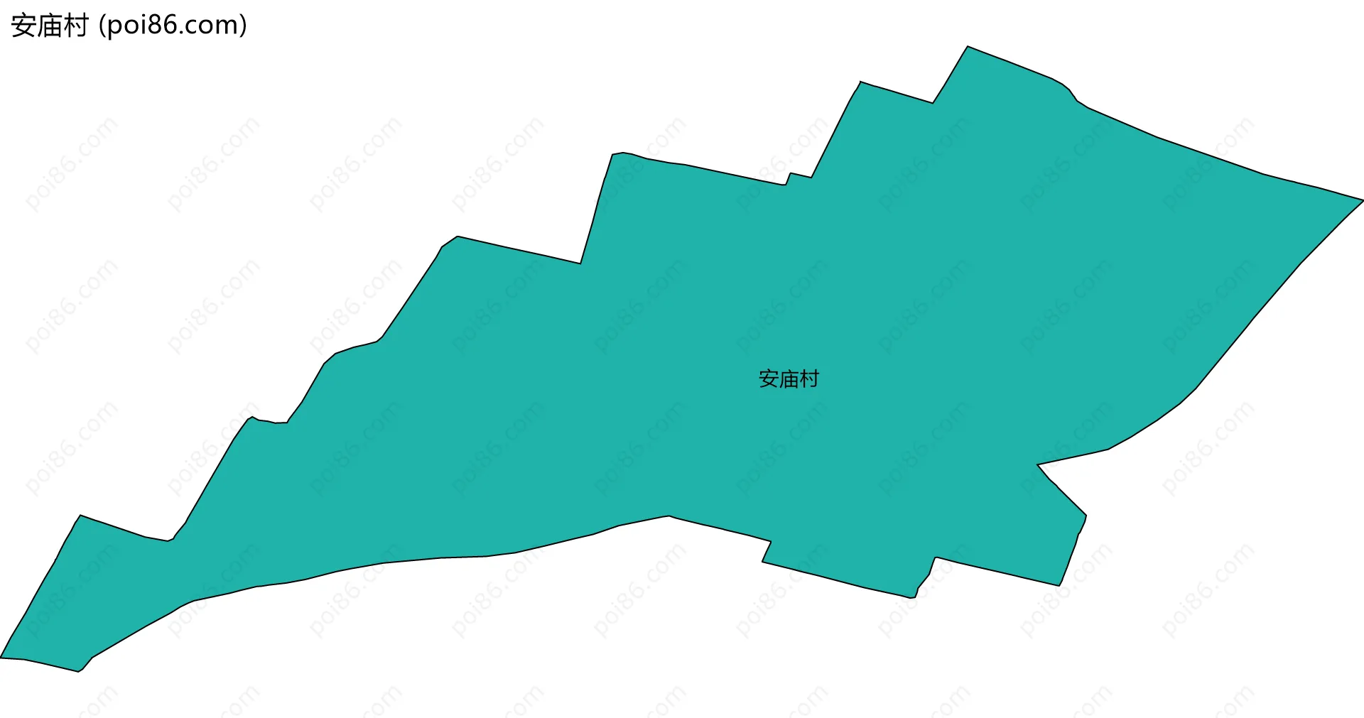 安庙村边界地图