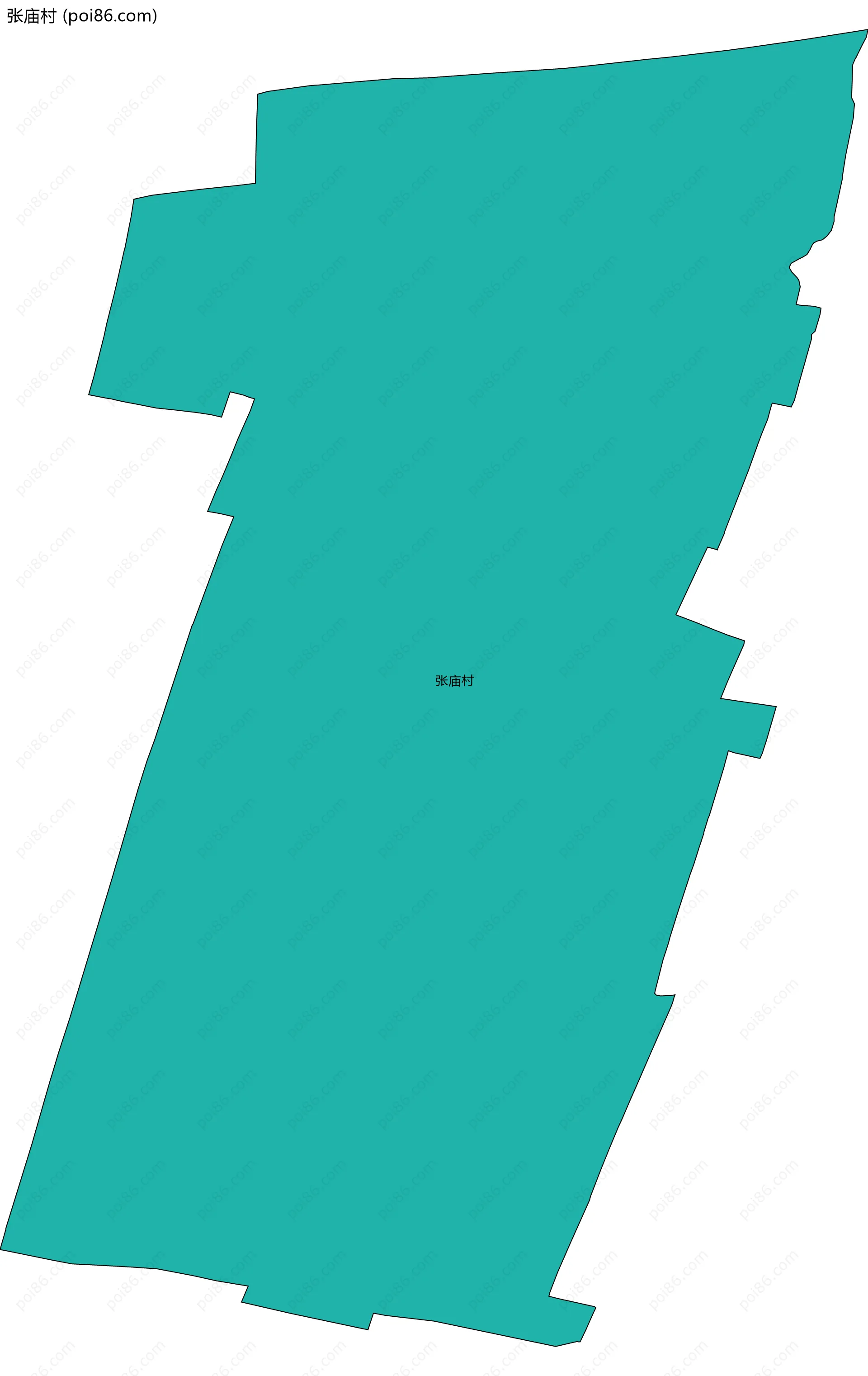 张庙村边界地图