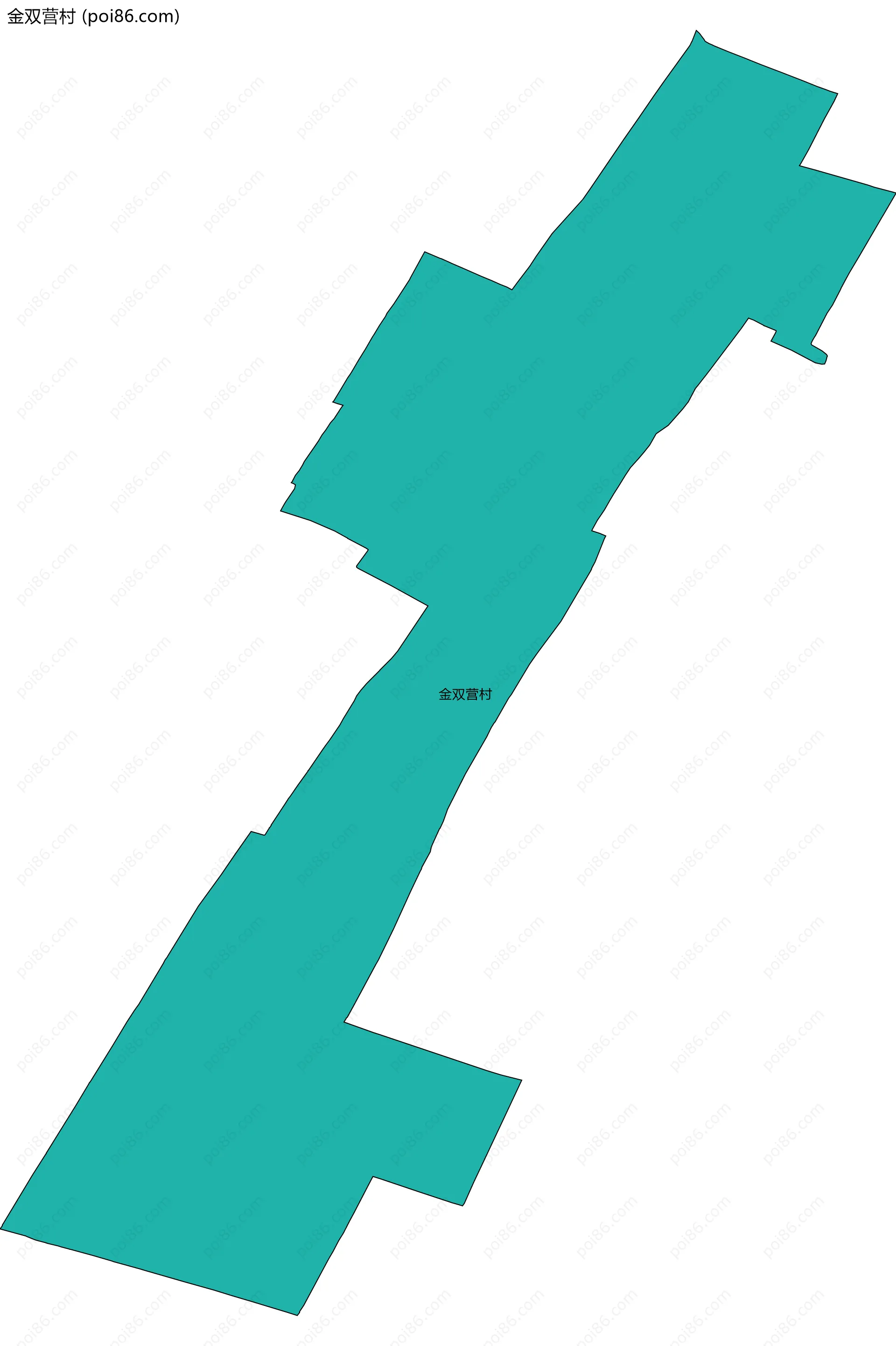 金双营村边界地图