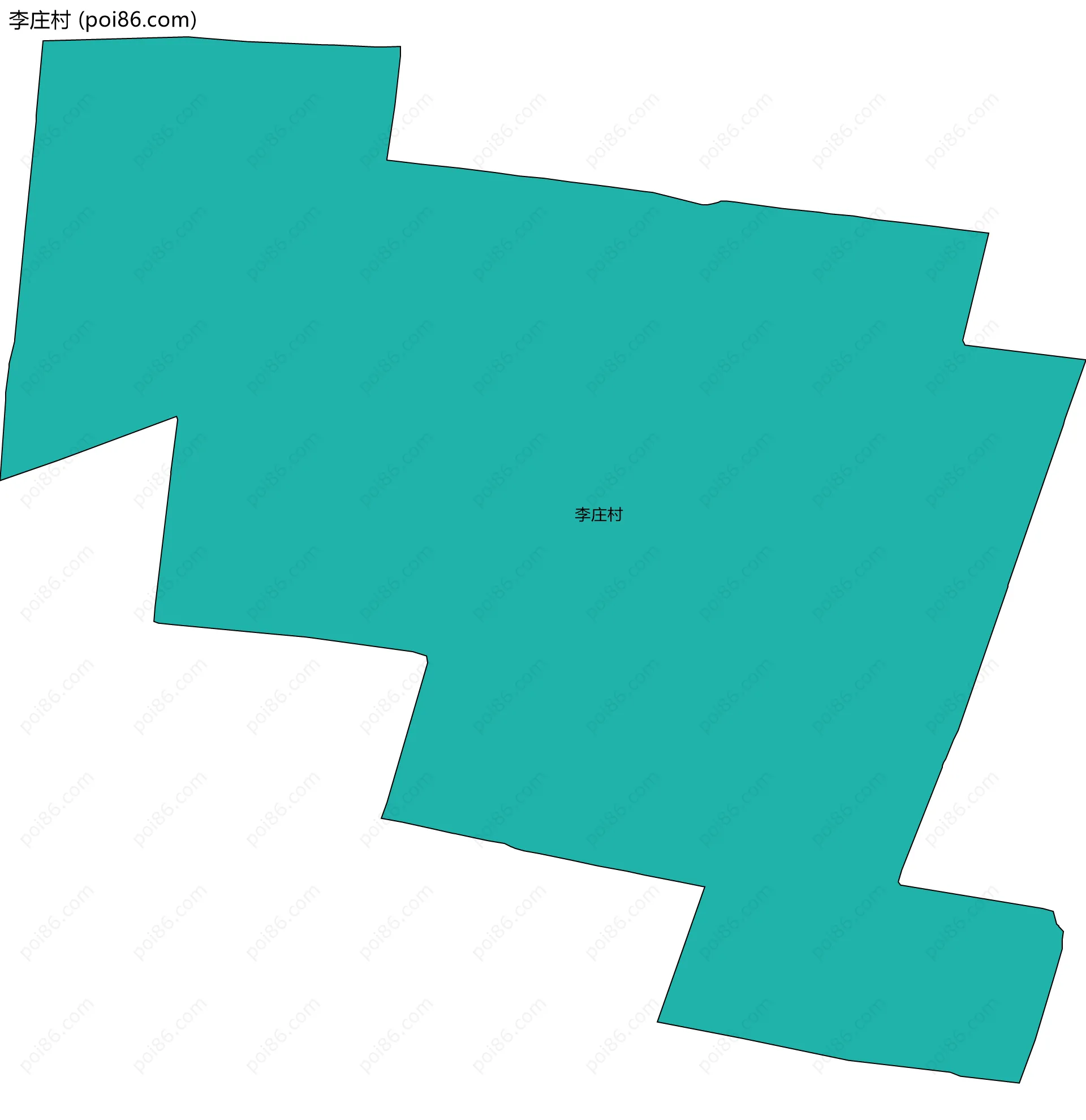 李庄村边界地图