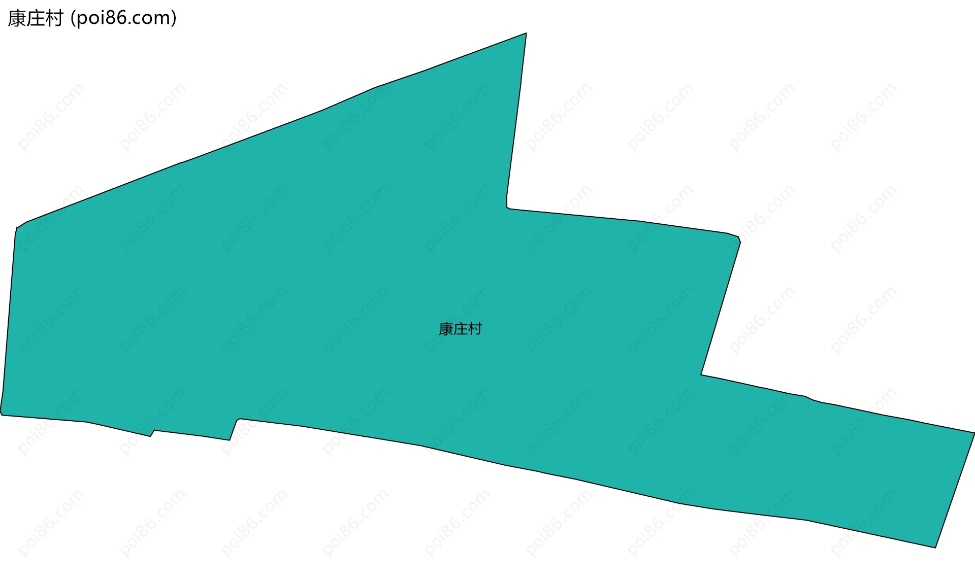 康庄村边界地图
