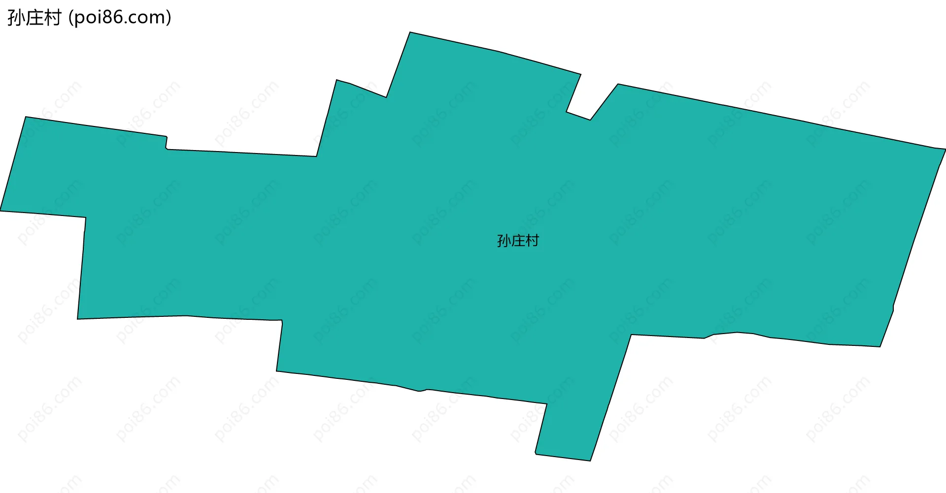 孙庄村边界地图