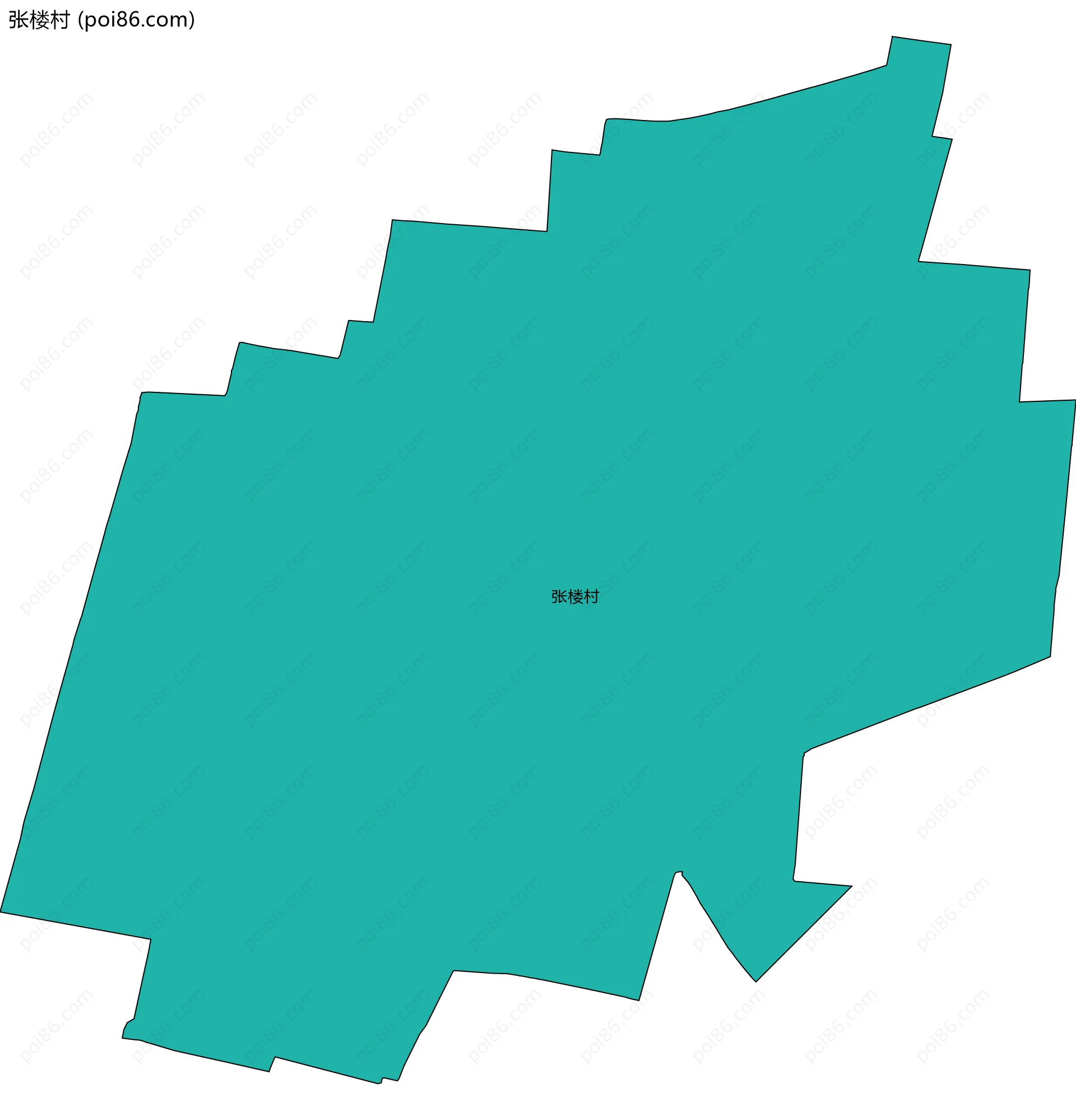 张楼村边界地图