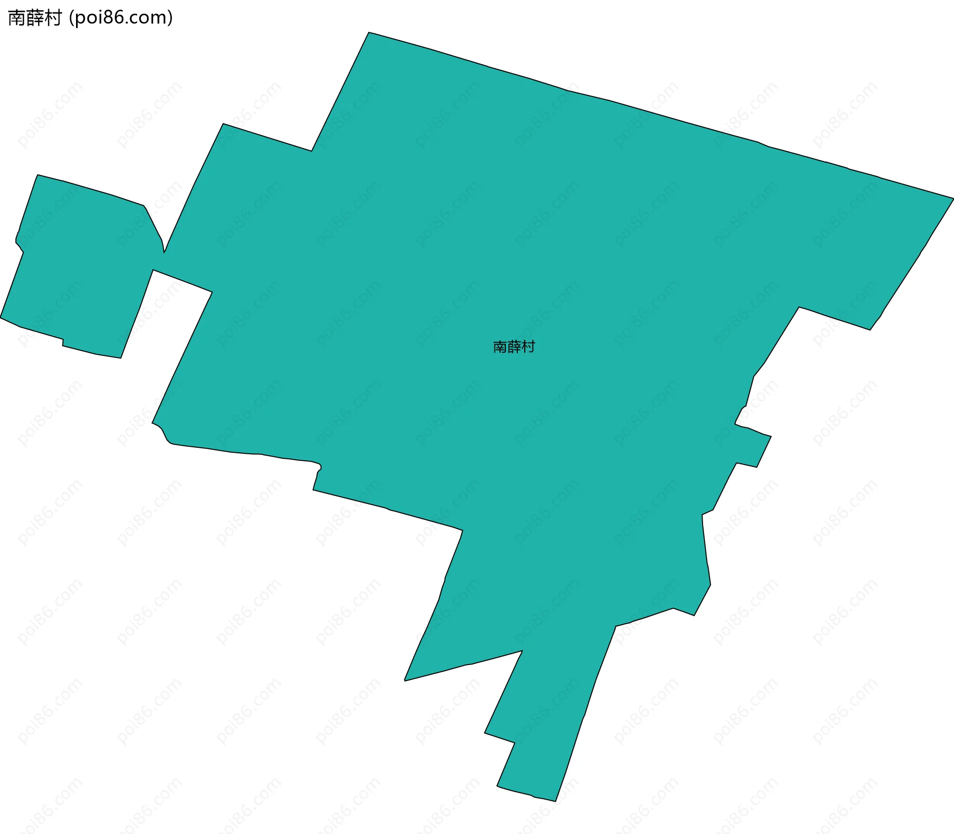 南薛村边界地图