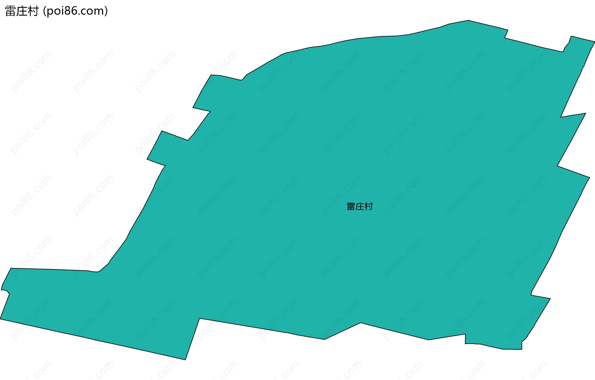 雷庄村边界地图