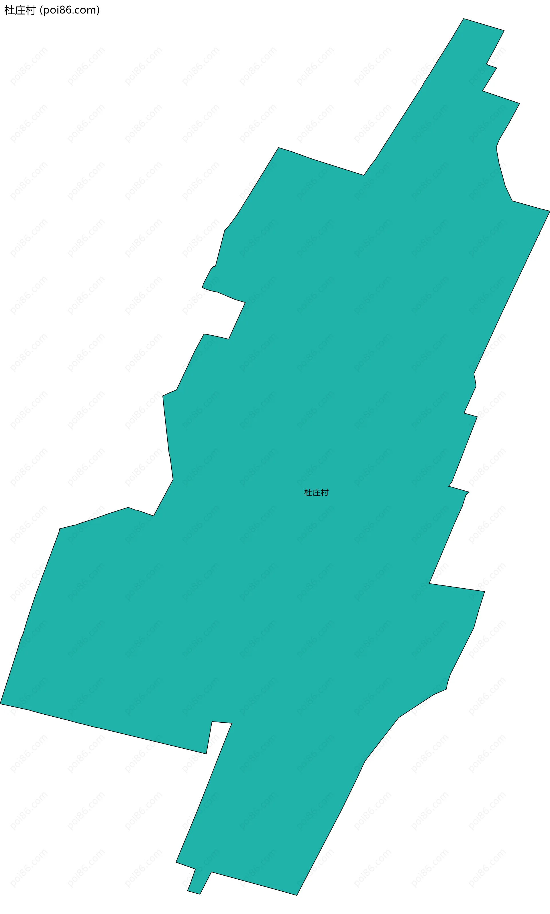 杜庄村边界地图