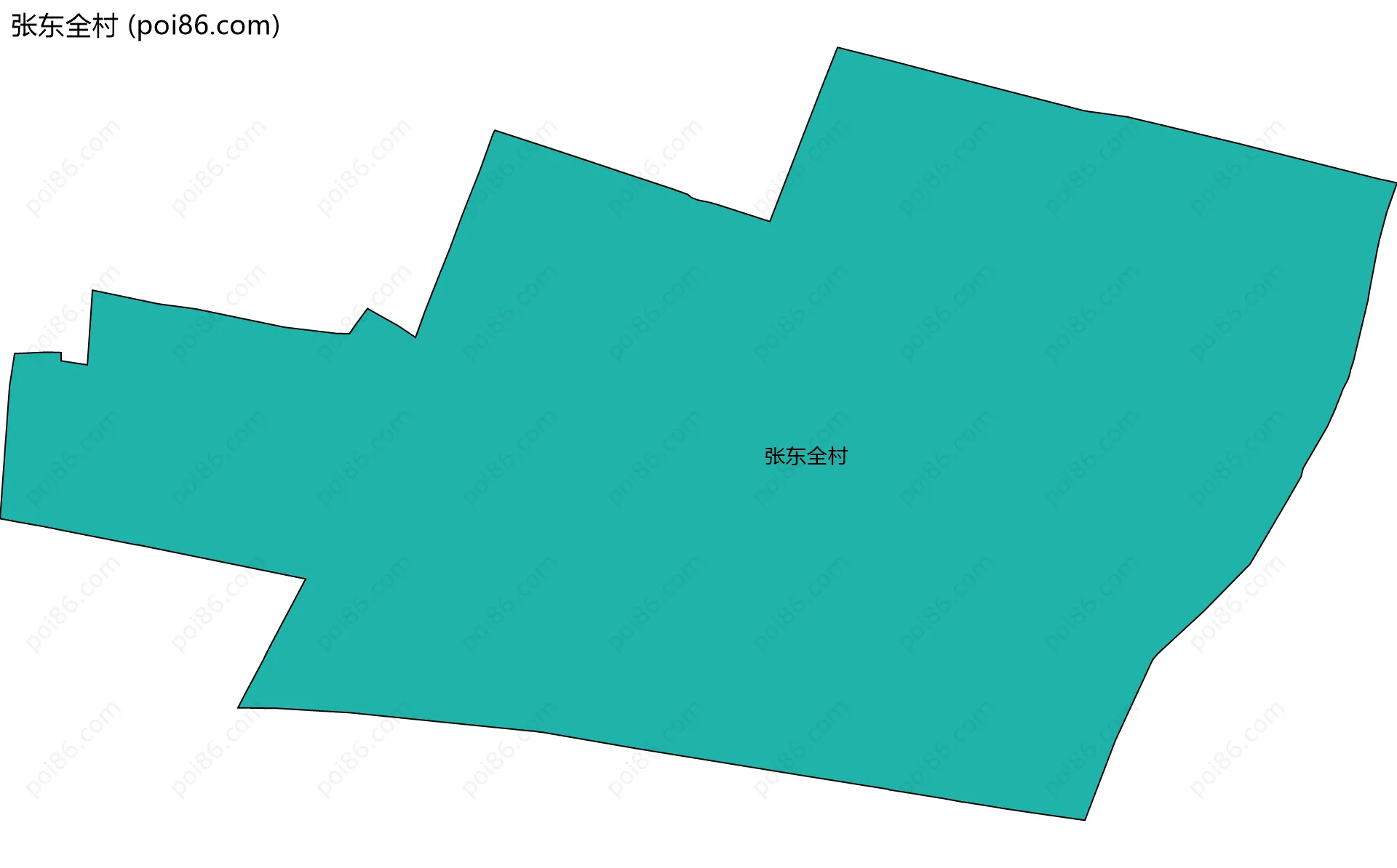 张东全村边界地图