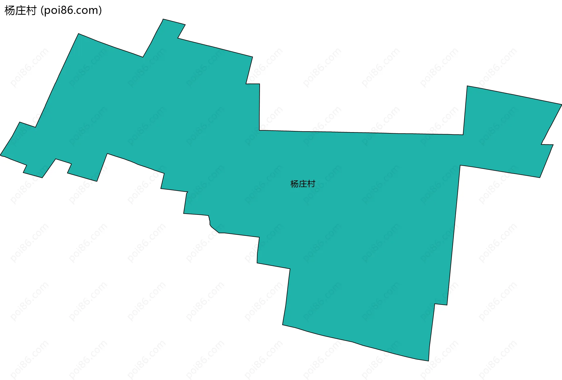 杨庄村边界地图