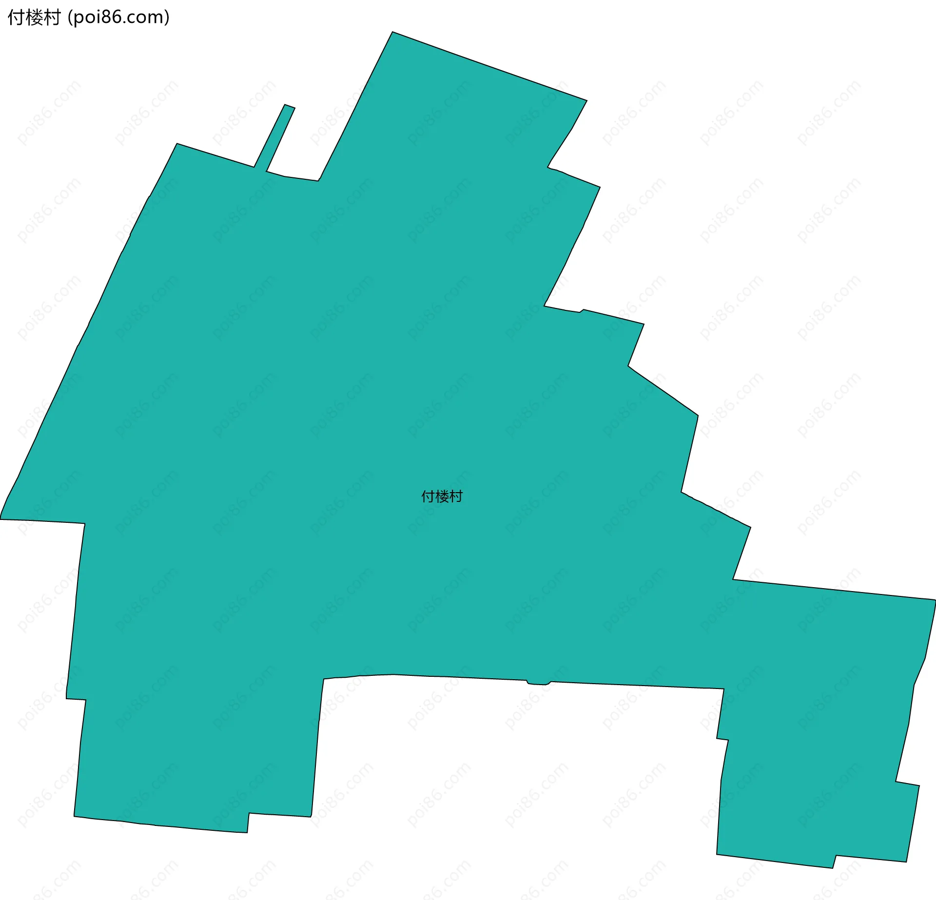 付楼村边界地图