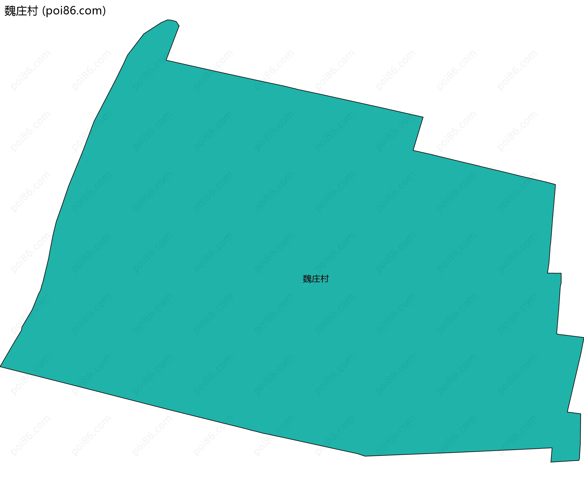 魏庄村边界地图