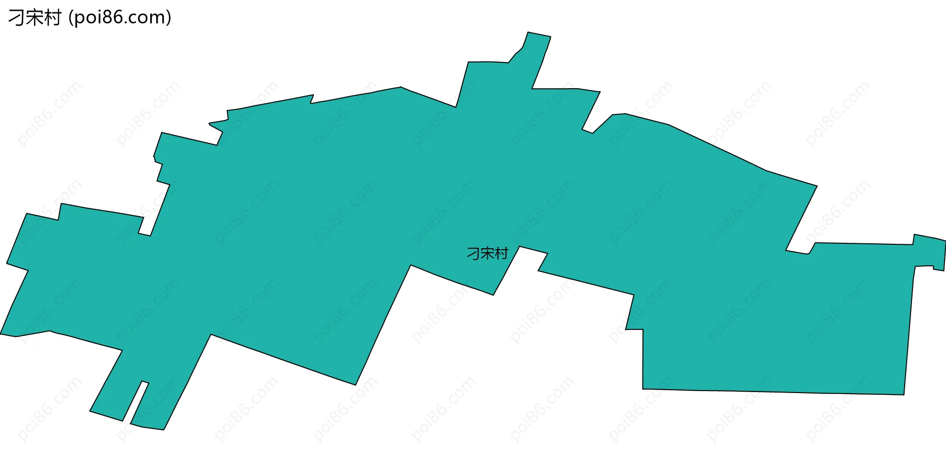 刁宋村边界地图