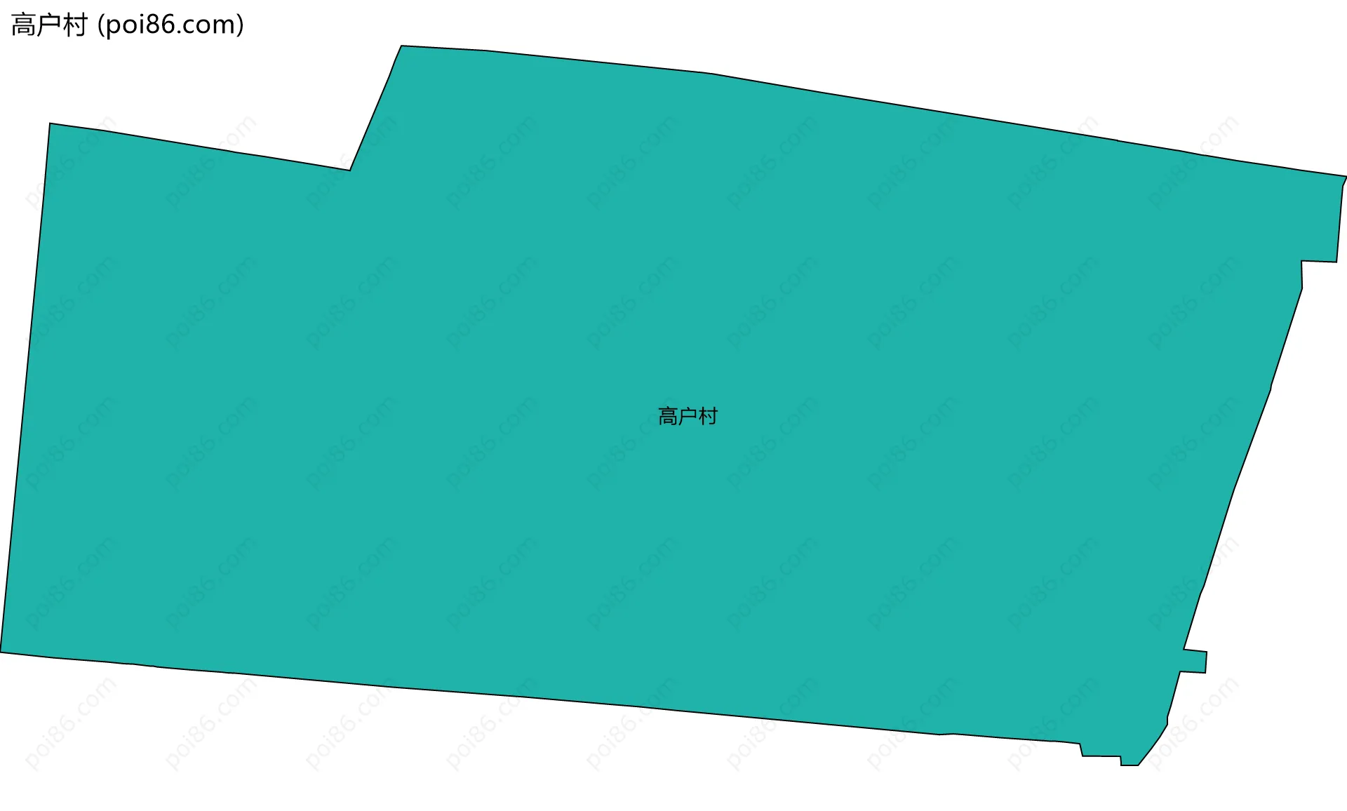 高户村边界地图