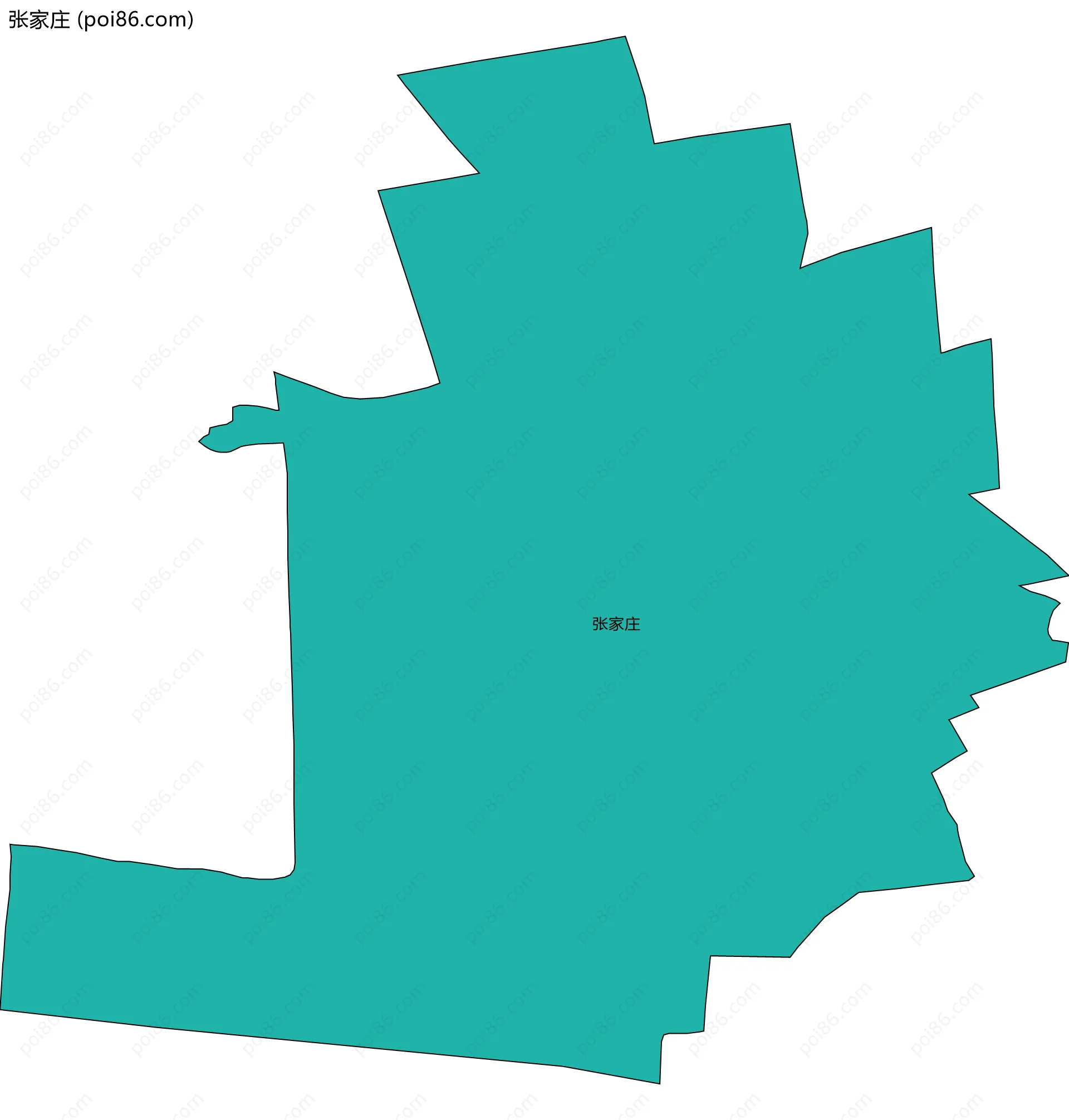 张家庄边界地图