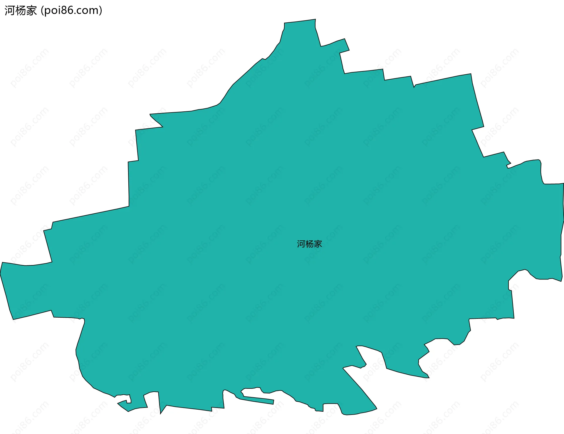 河杨家边界地图
