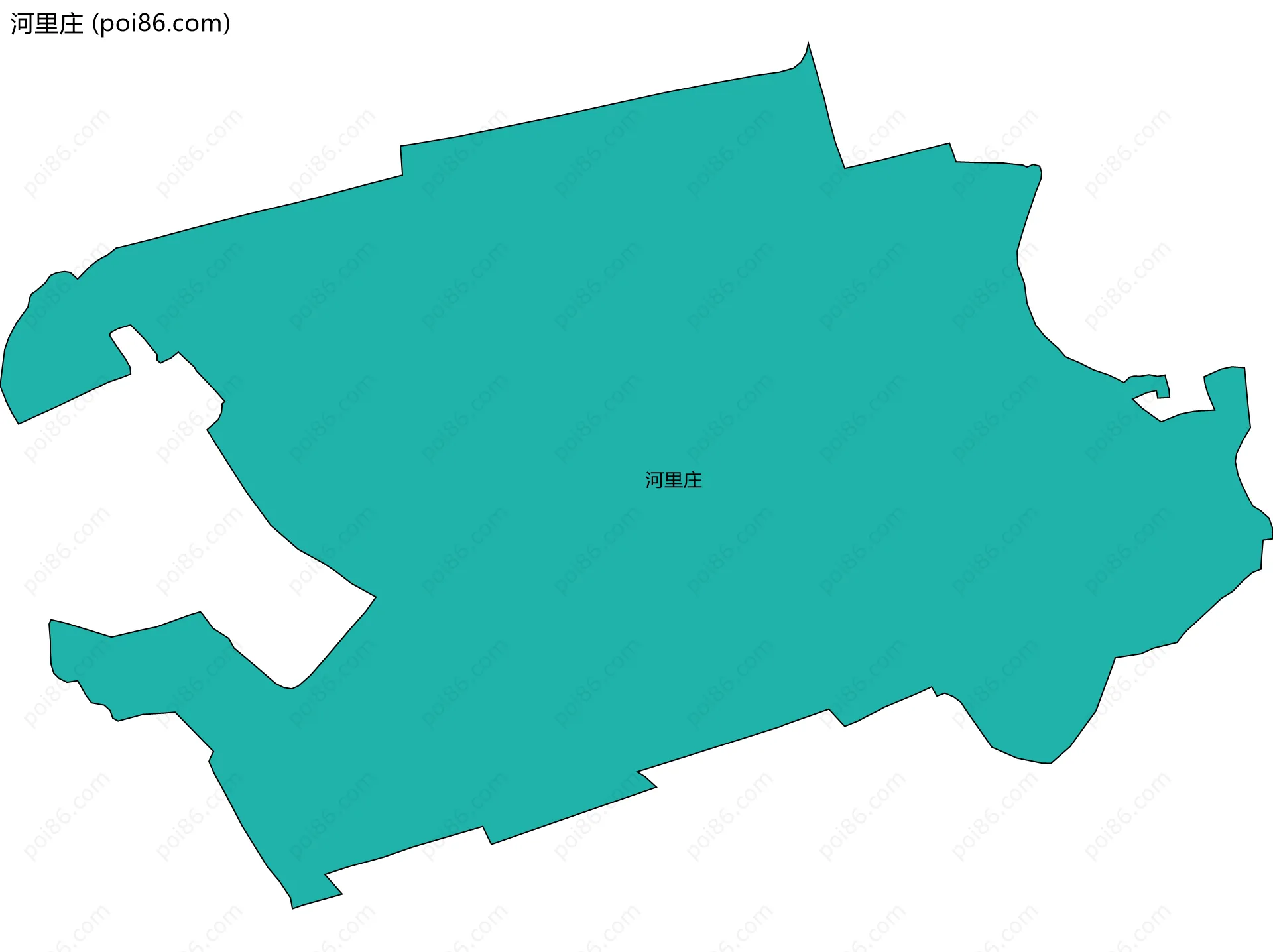 河里庄边界地图