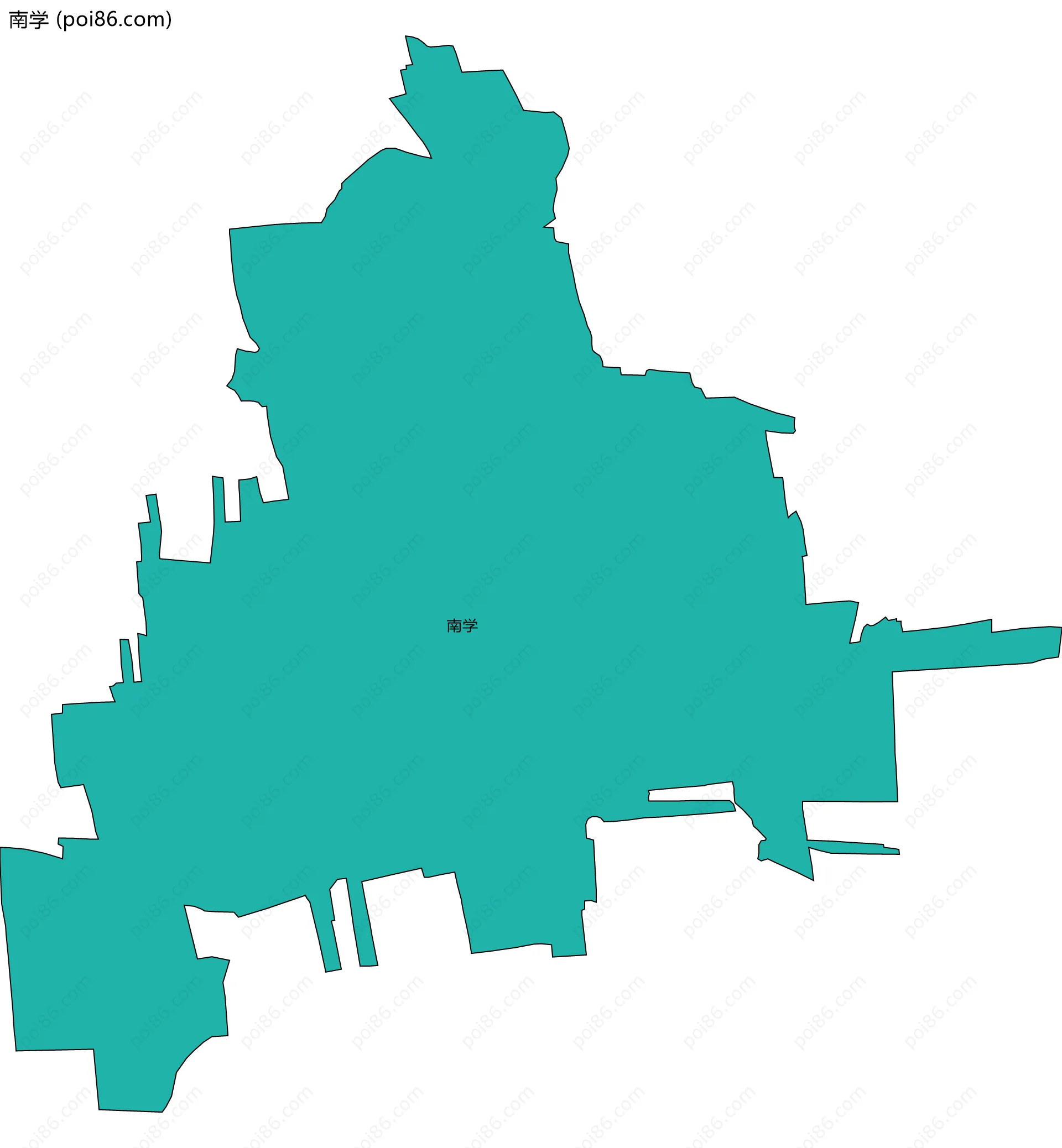 南学边界地图
