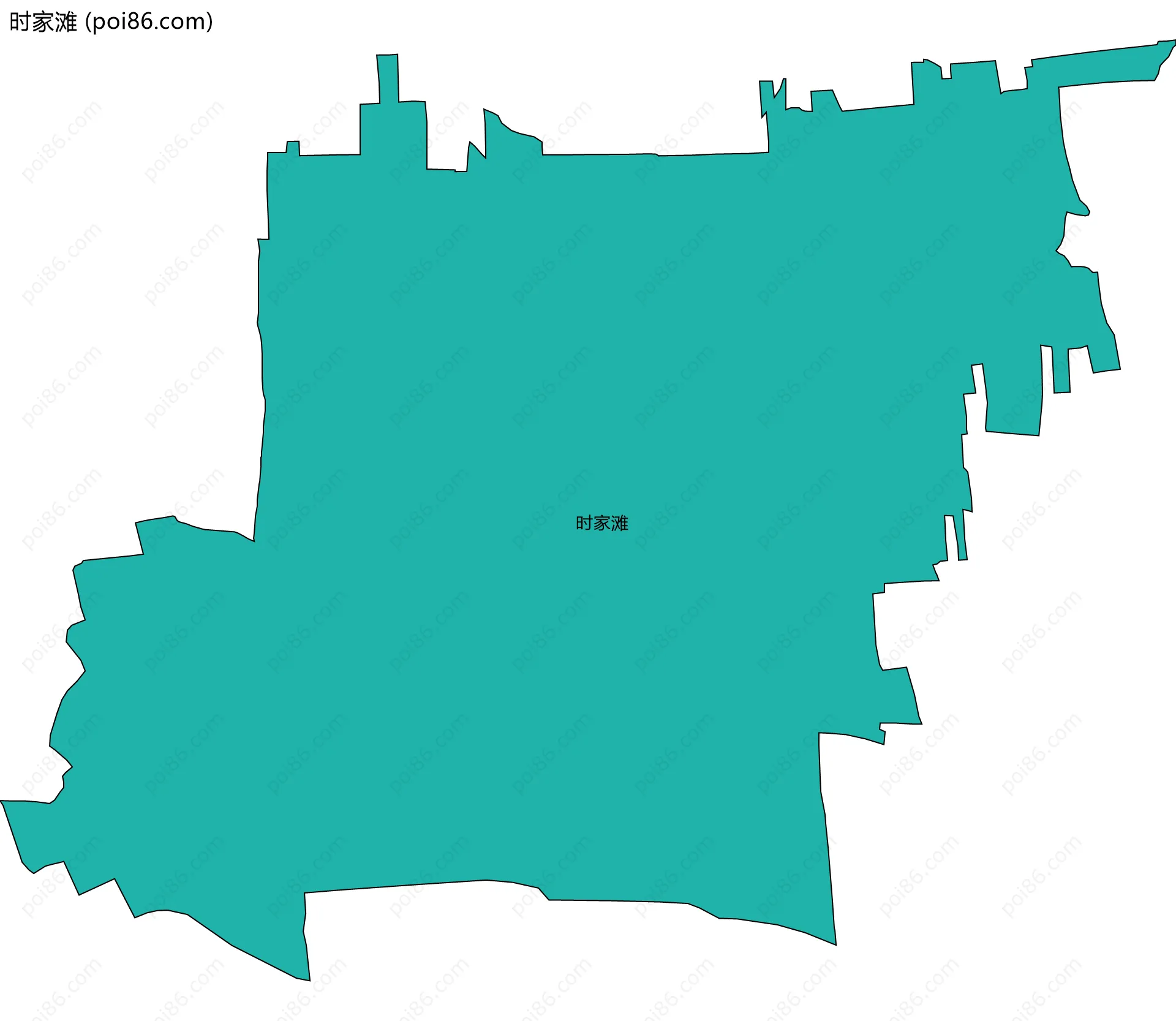 时家滩边界地图