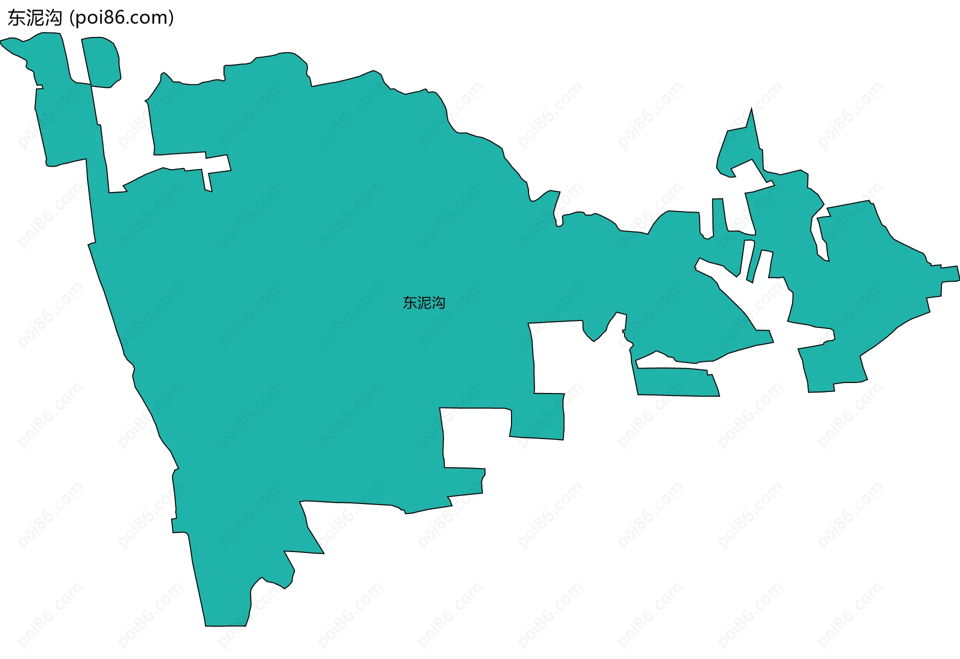 东泥沟边界地图