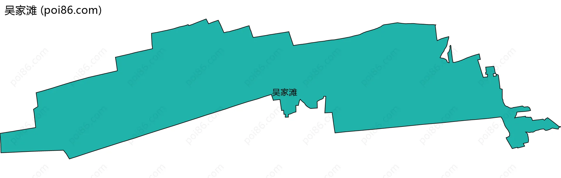 吴家滩边界地图