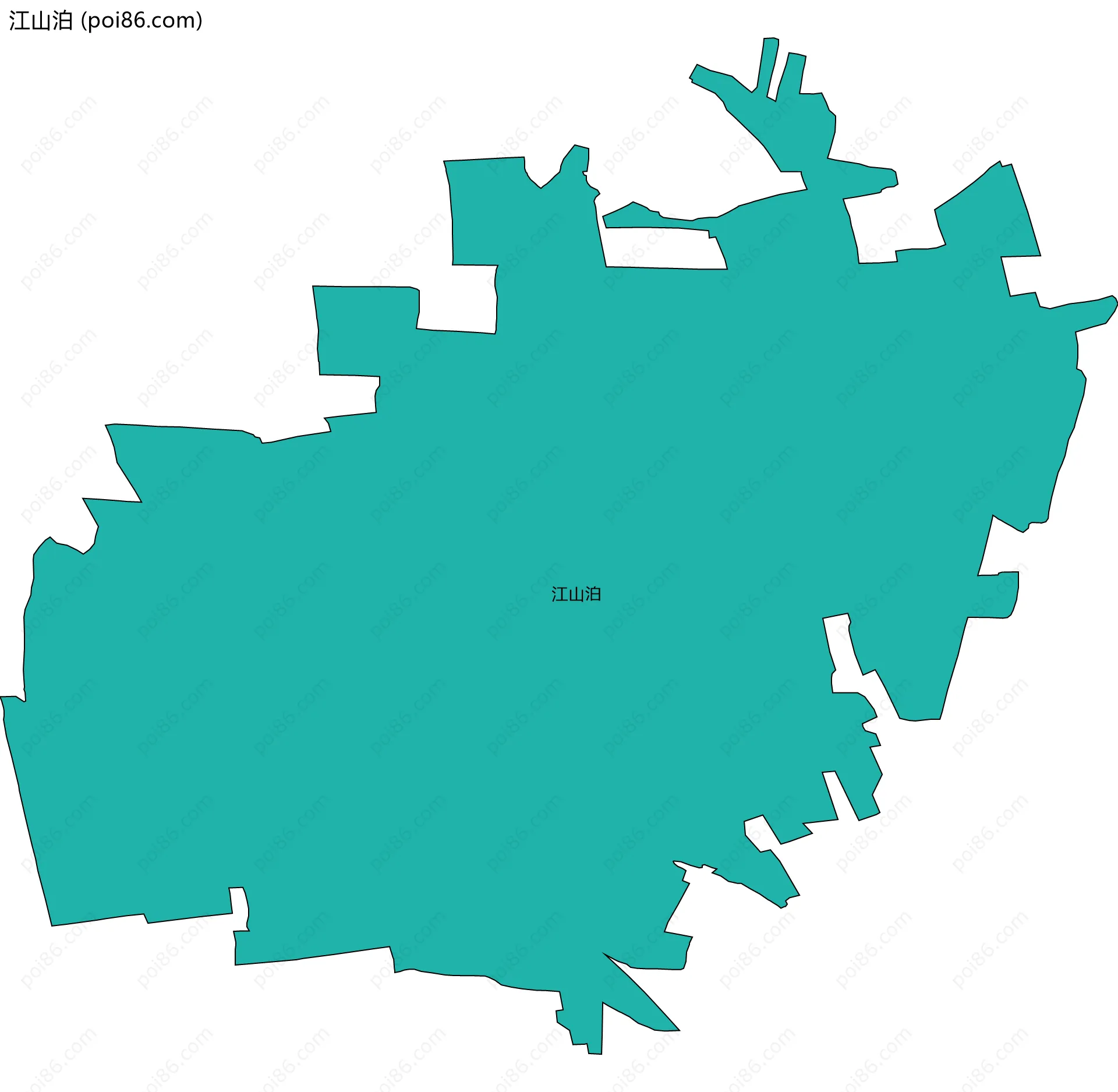 江山泊边界地图