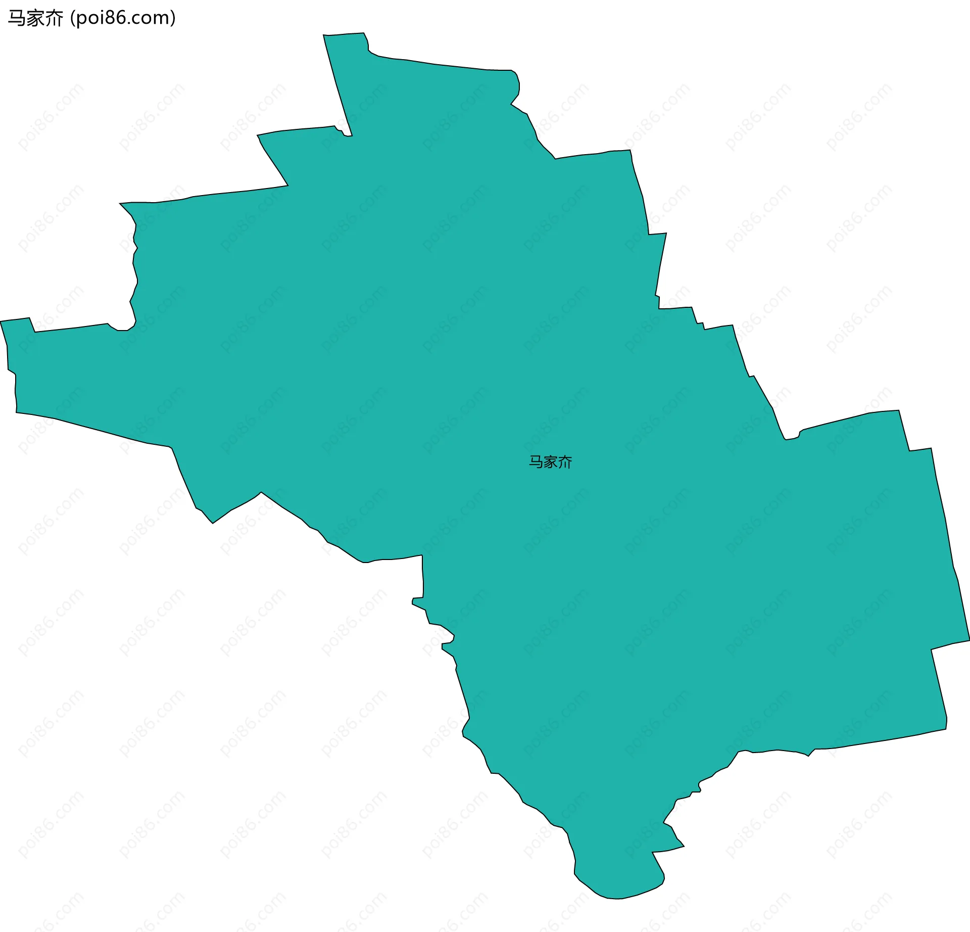 马家夼边界地图