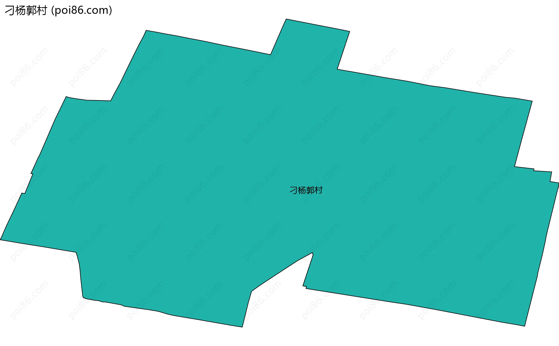 刁杨郭村边界地图