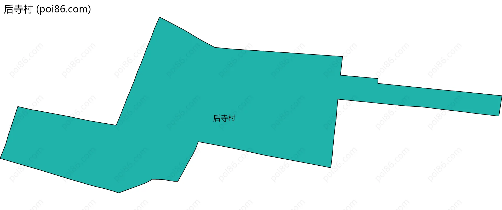 后寺村边界地图