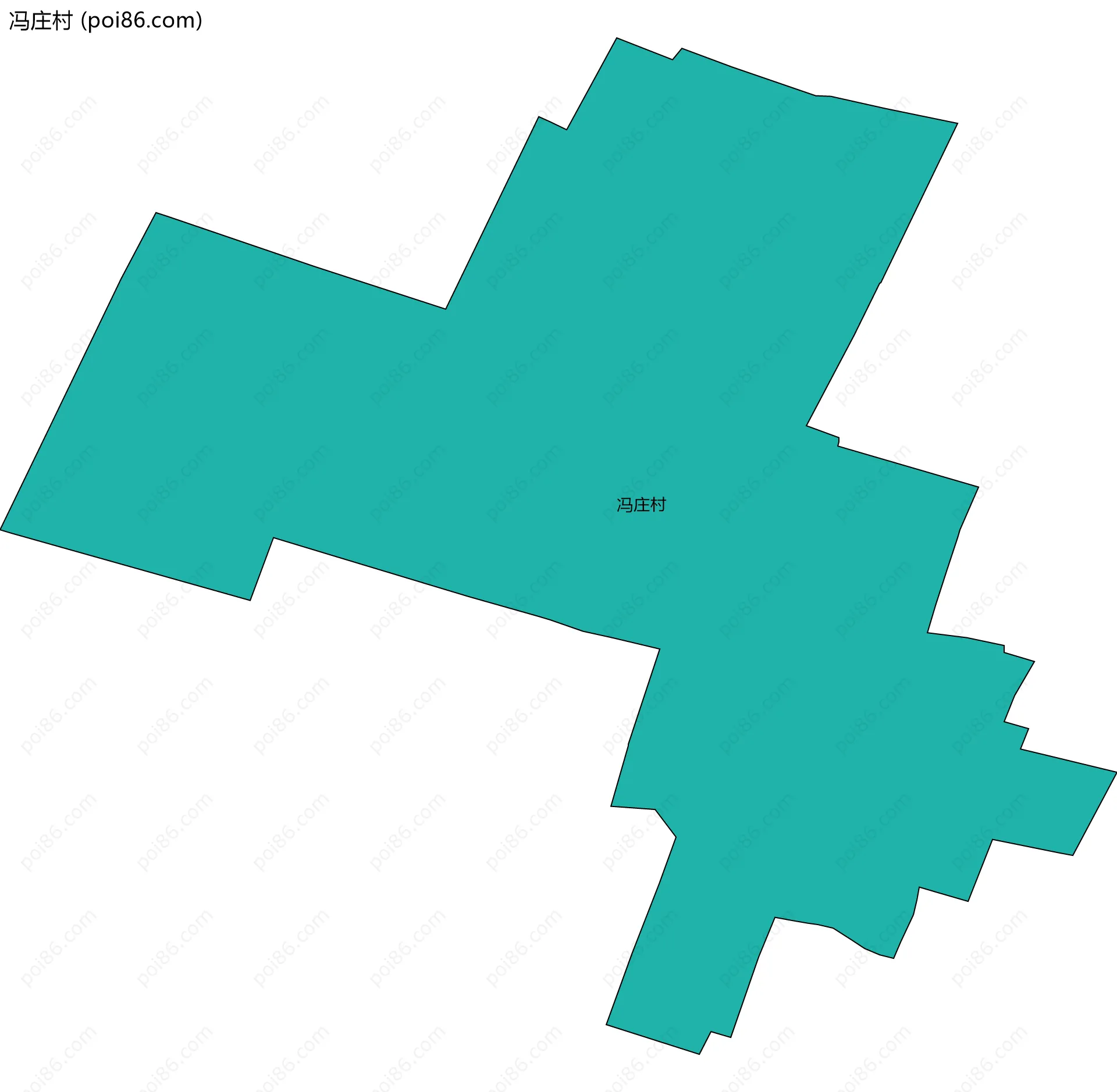 冯庄村边界地图