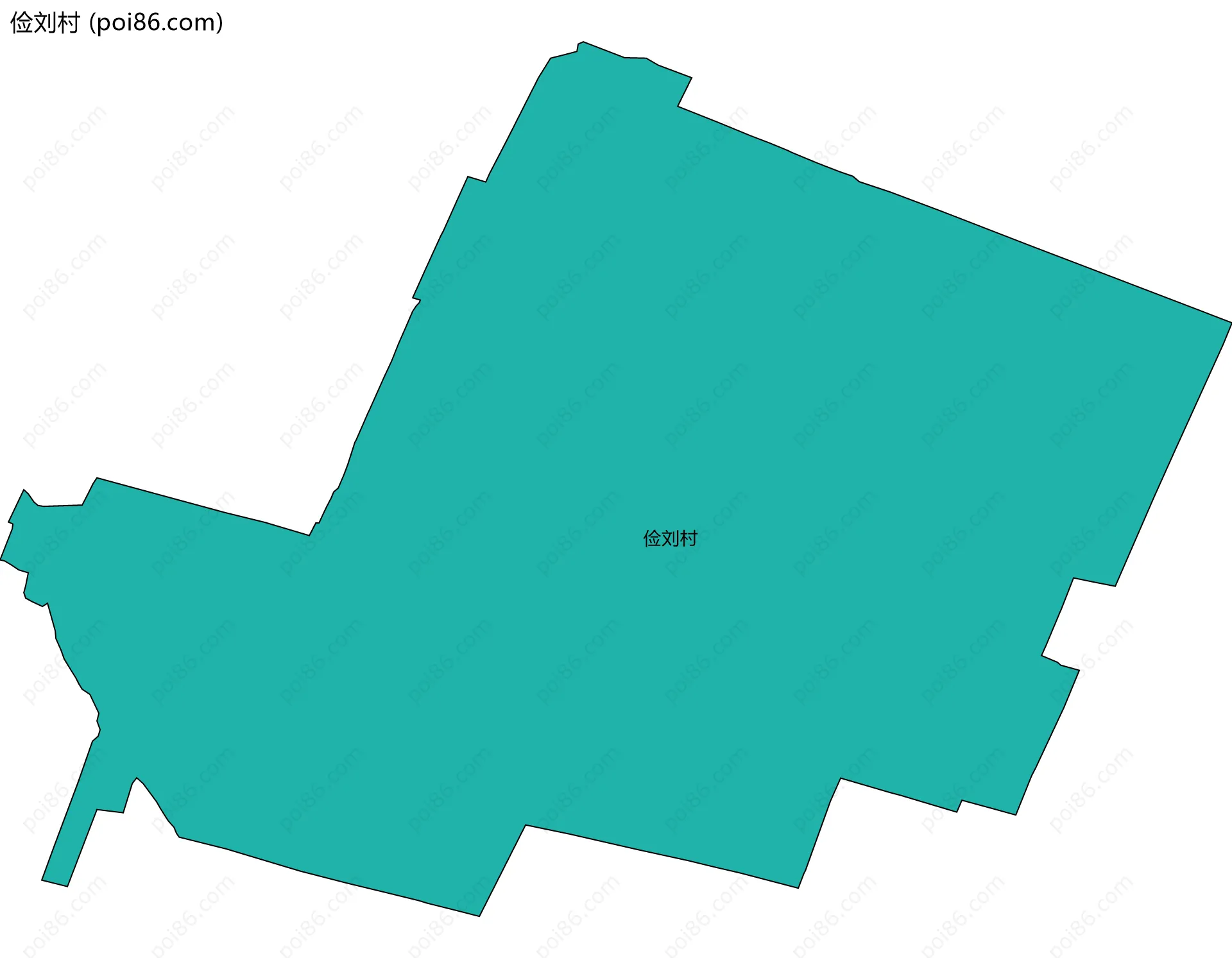 俭刘村边界地图