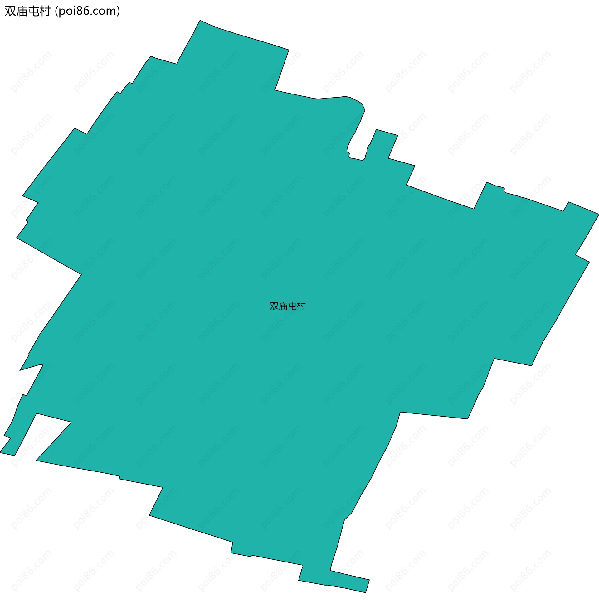 双庙屯村边界地图