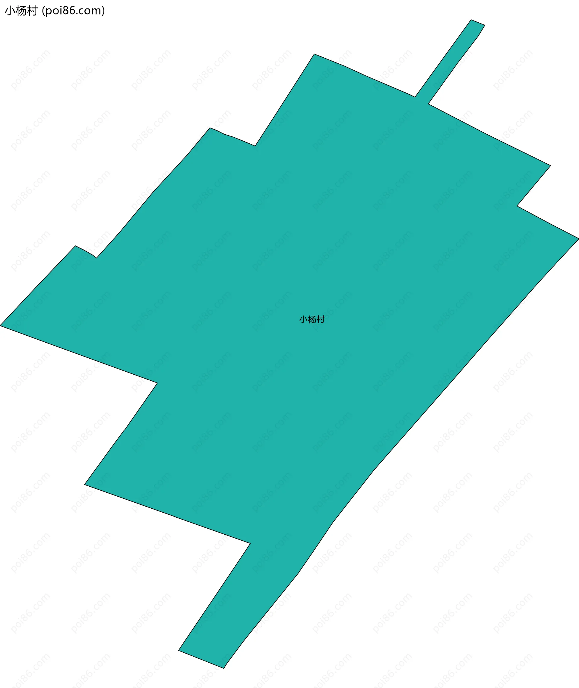 小杨村边界地图