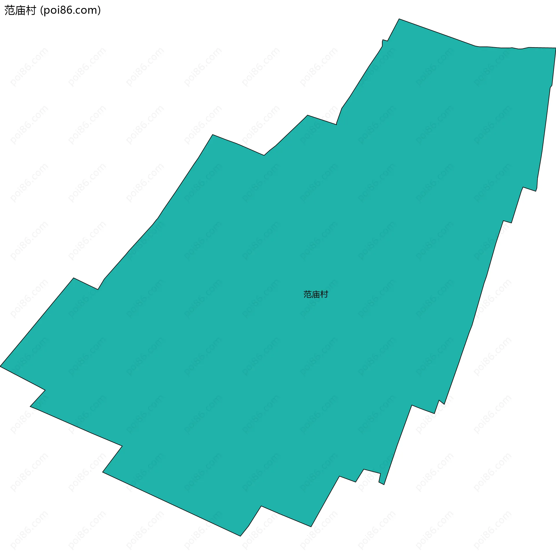 范庙村边界地图