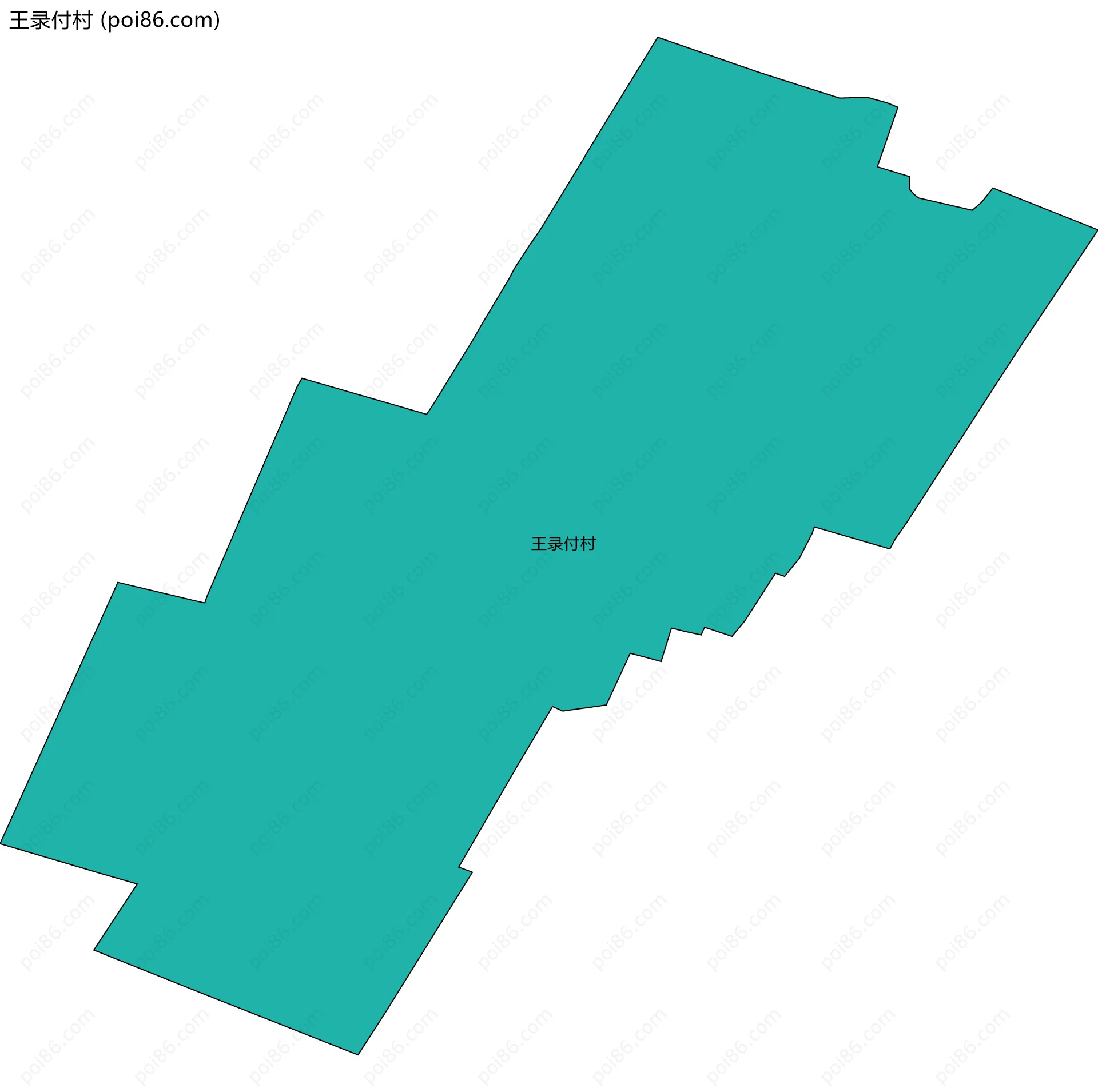 王录付村边界地图