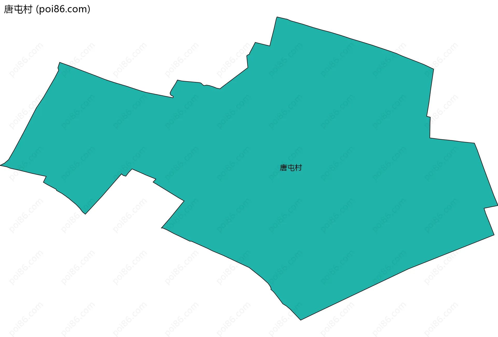 唐屯村边界地图
