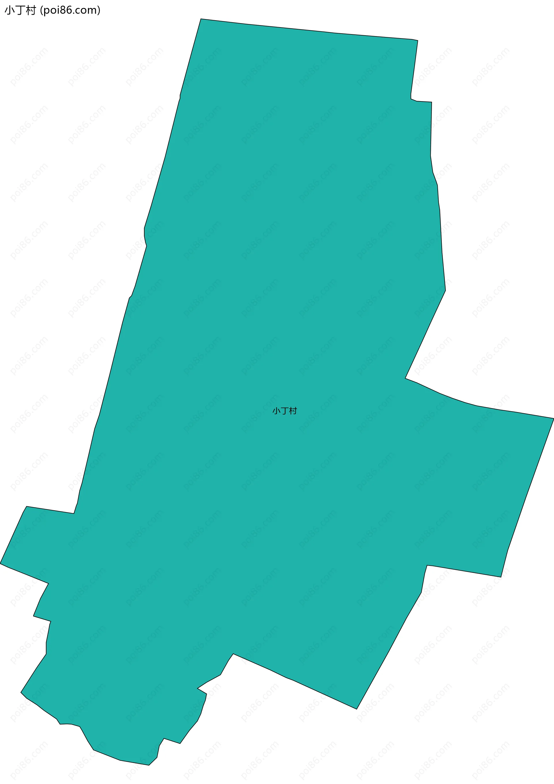 小丁村边界地图