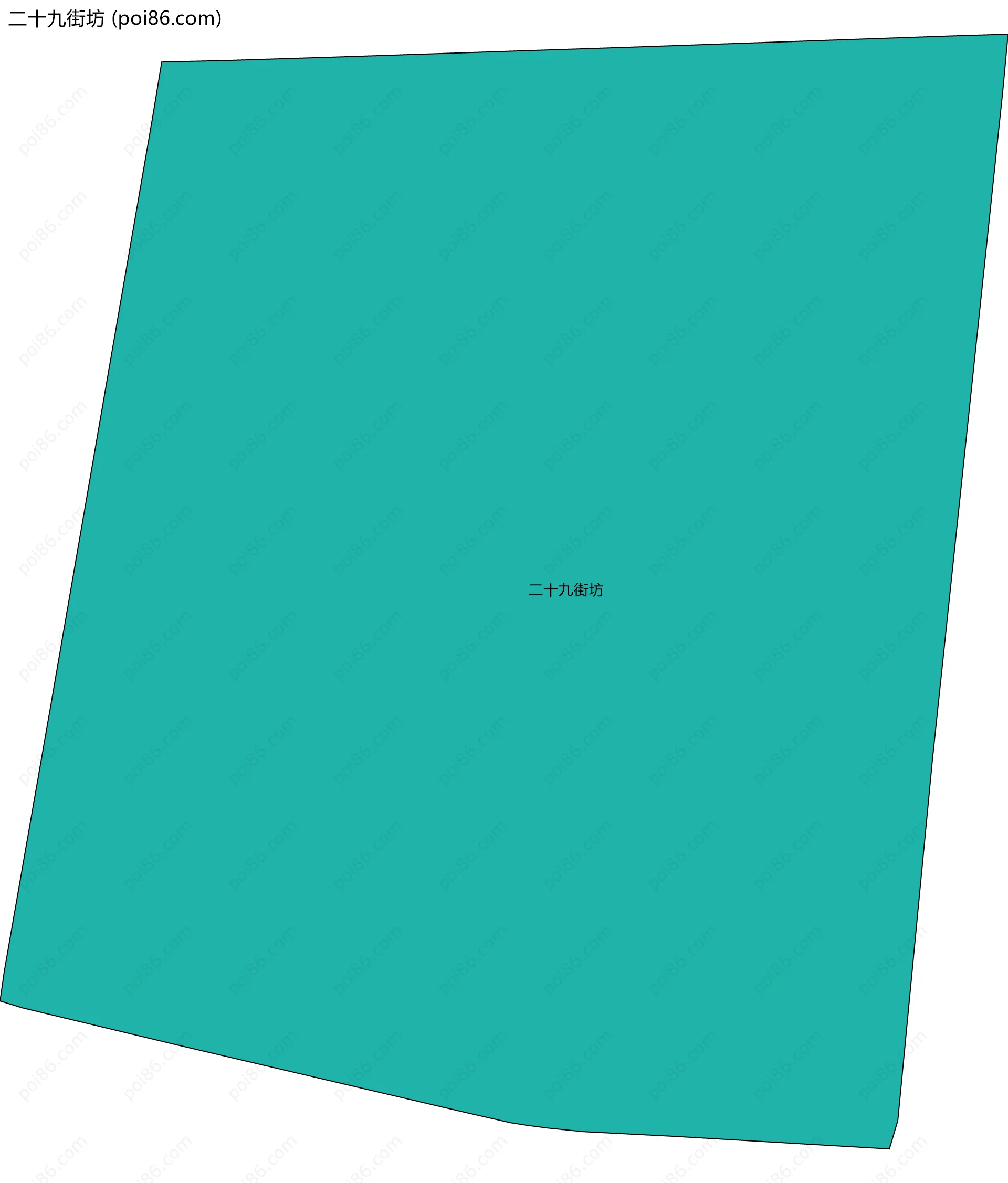 二十九街坊边界地图