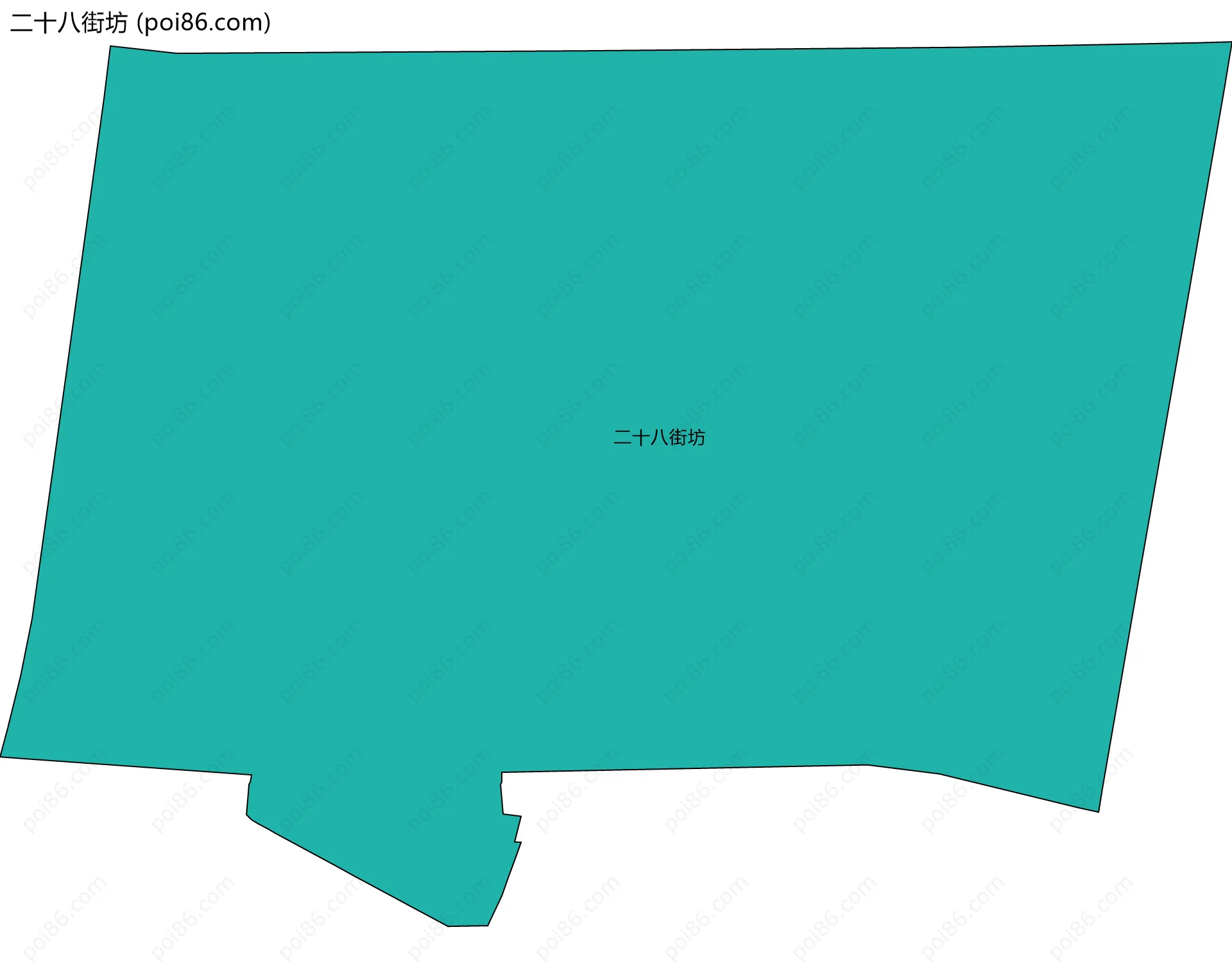 二十八街坊边界地图