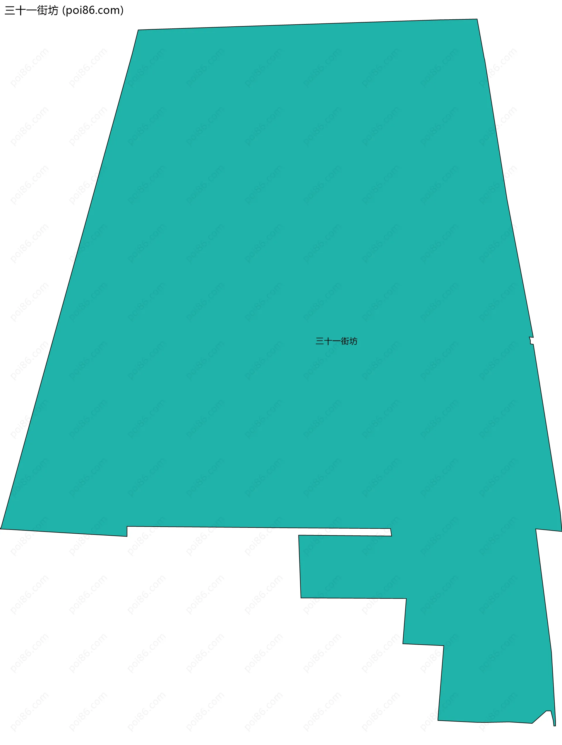 三十一街坊边界地图