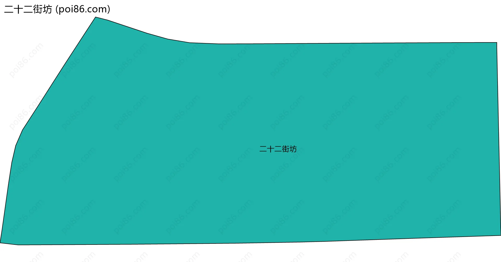 二十二街坊边界地图