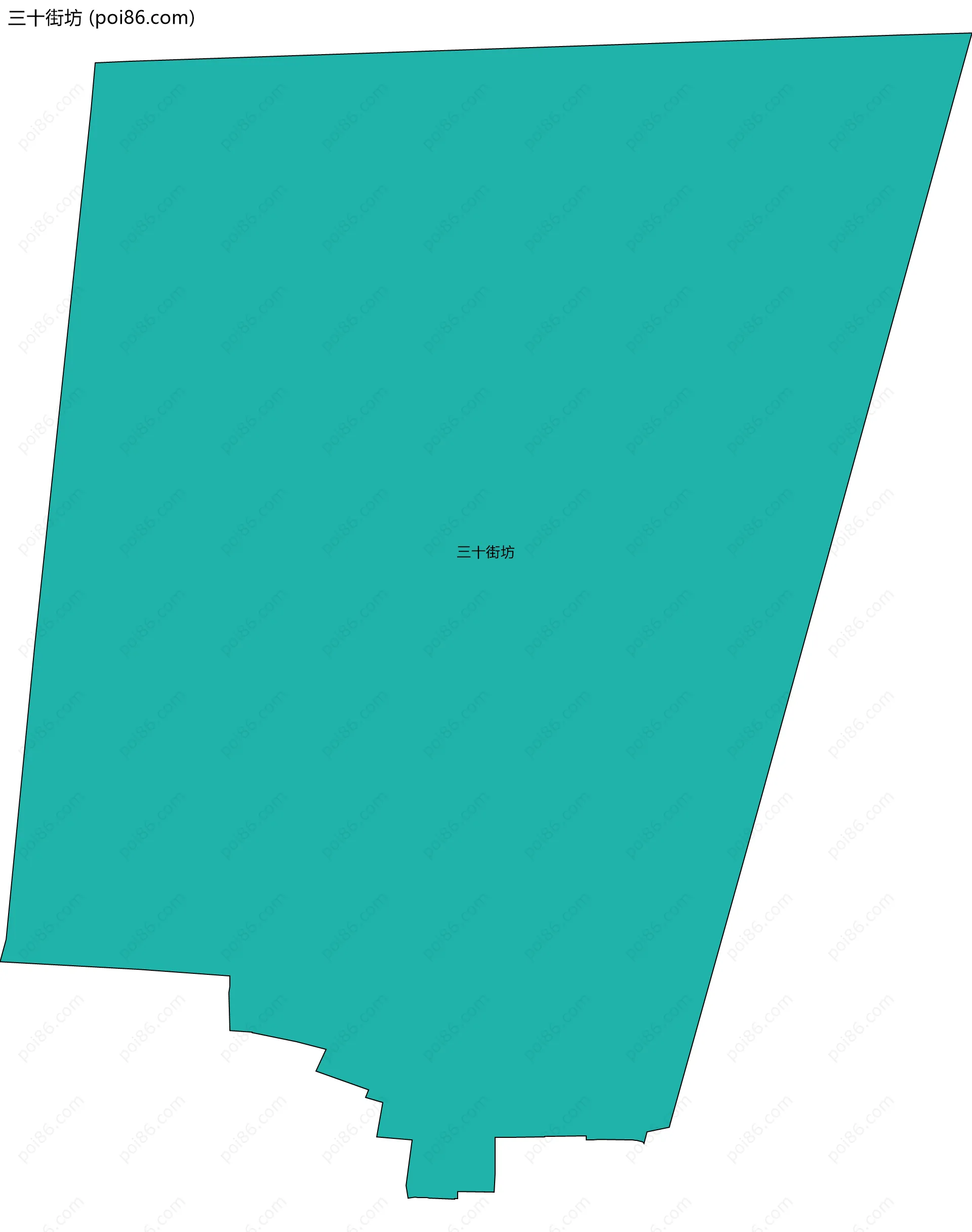 三十街坊边界地图