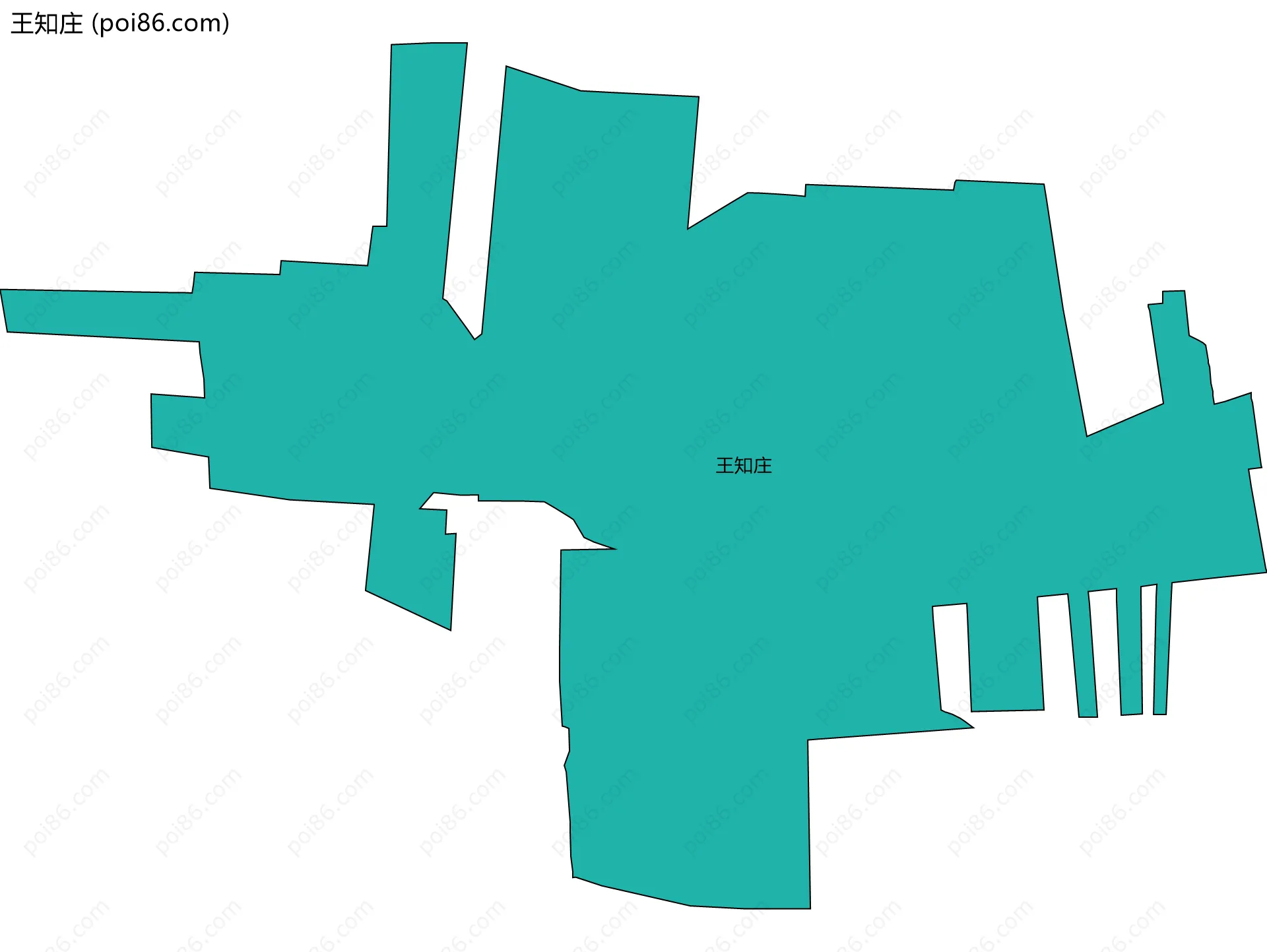 王知庄边界地图