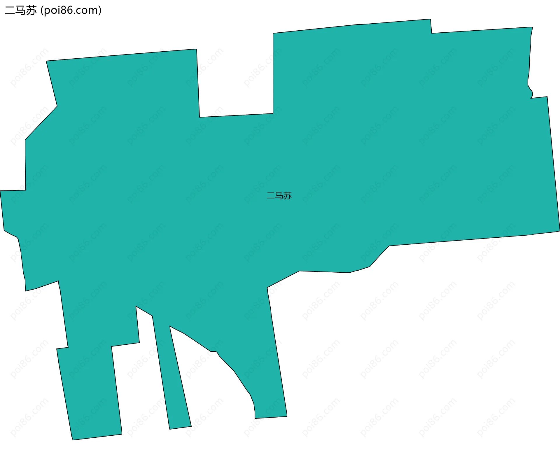 二马苏边界地图